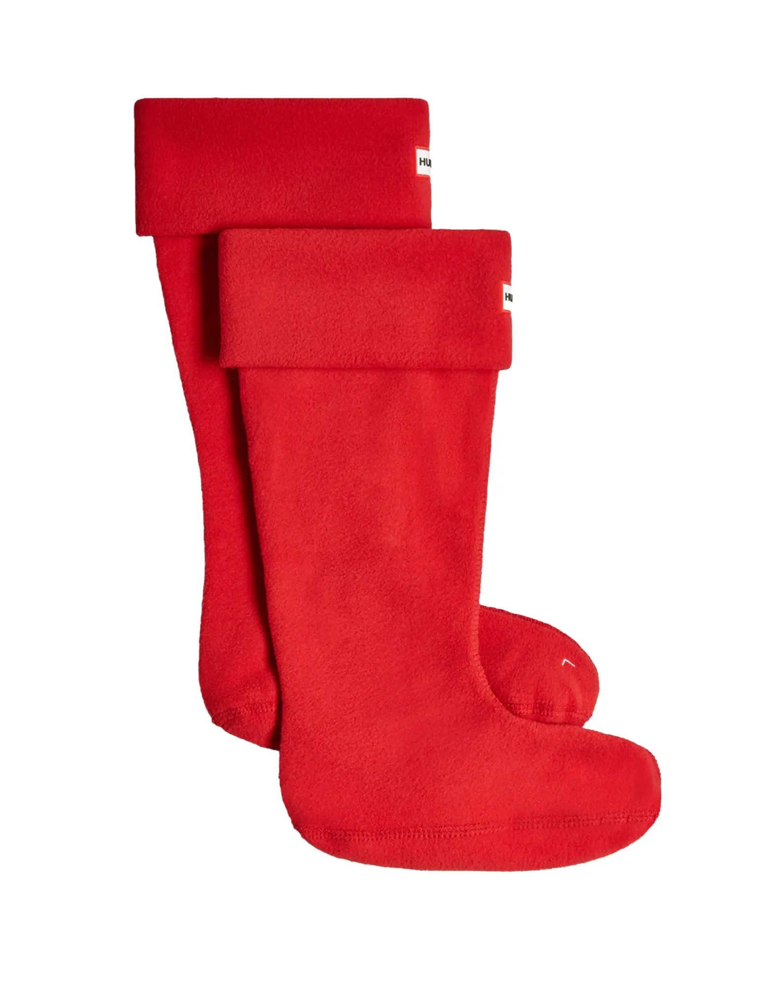 HUNTER Calze Alte con Polsino in Pile Riciclato Military Red