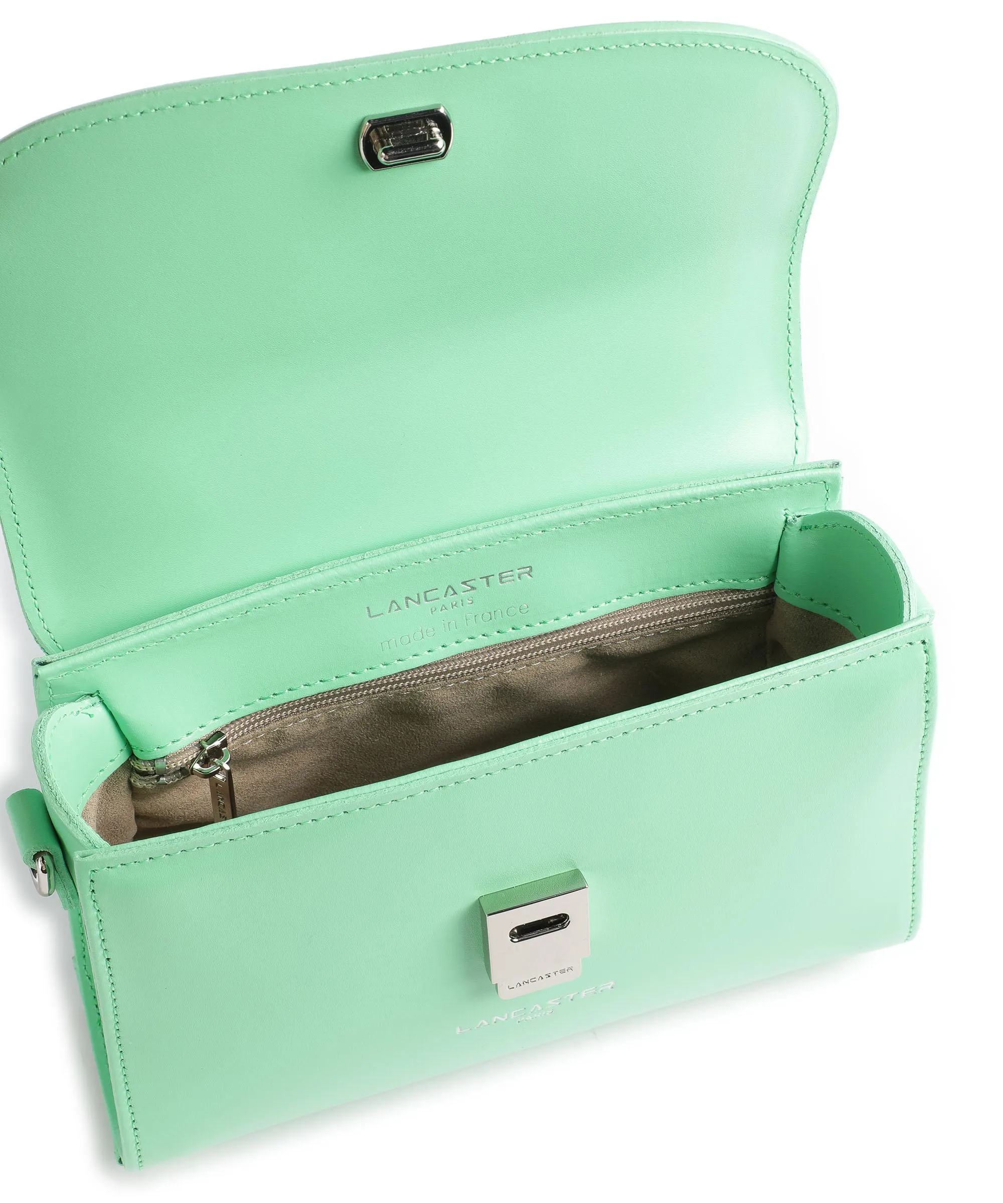  Lancaster Suave Even Borsa a mano pelle di vacchetta liscia verde chiaro  