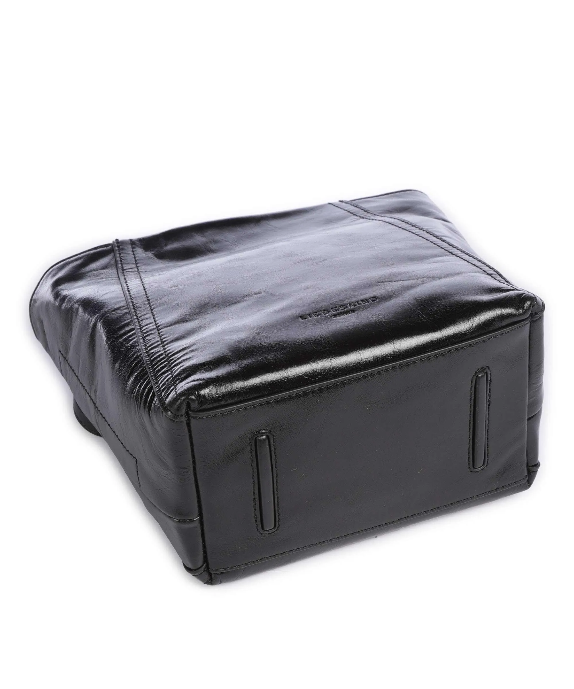  Liebeskind Chudy Paper Touch Crinkle S Borsa a tracolla pelle di vitello nubuck nero  