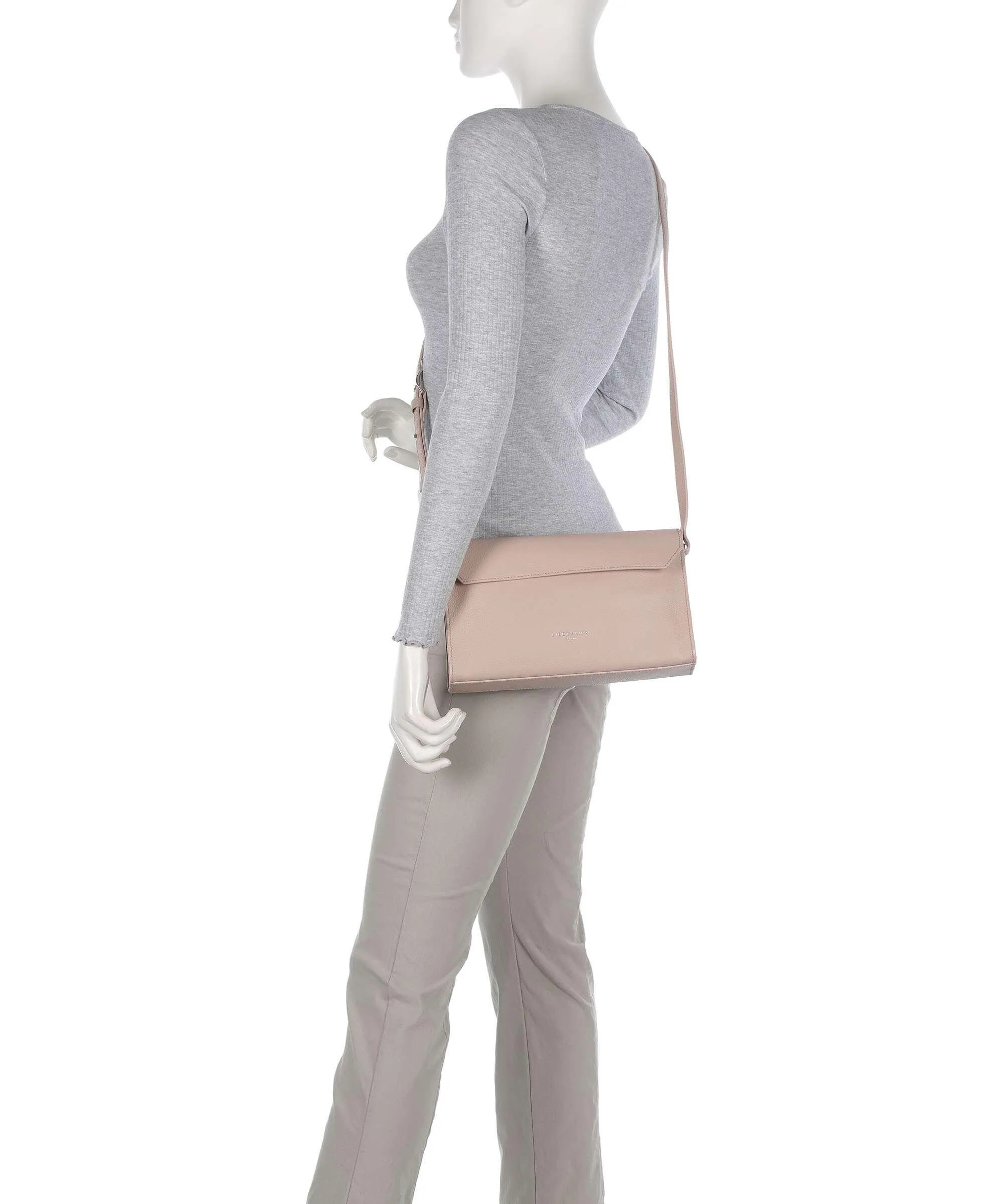  Liebeskind Lora Small Pebble S Borsa a tracolla pelle di vacchetta finemente grana rosa  