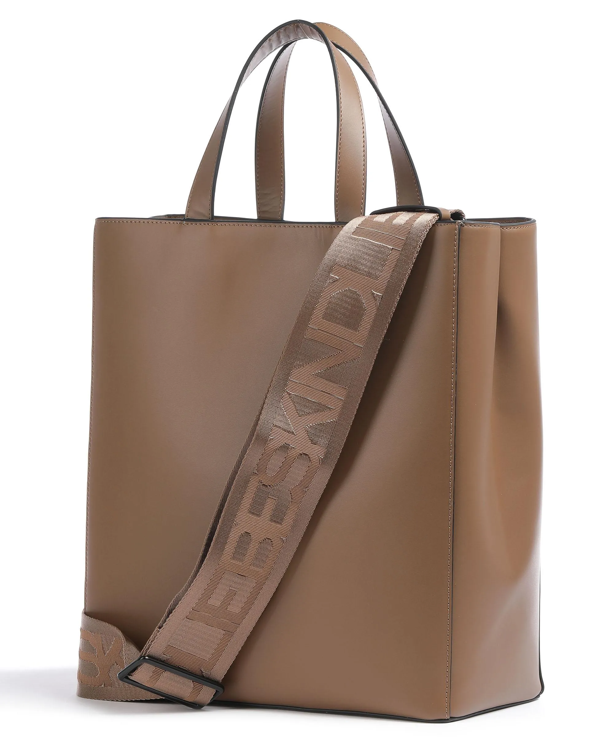  Liebeskind Paper Bag Carter M Borsa a mano pelle liscia marrone  