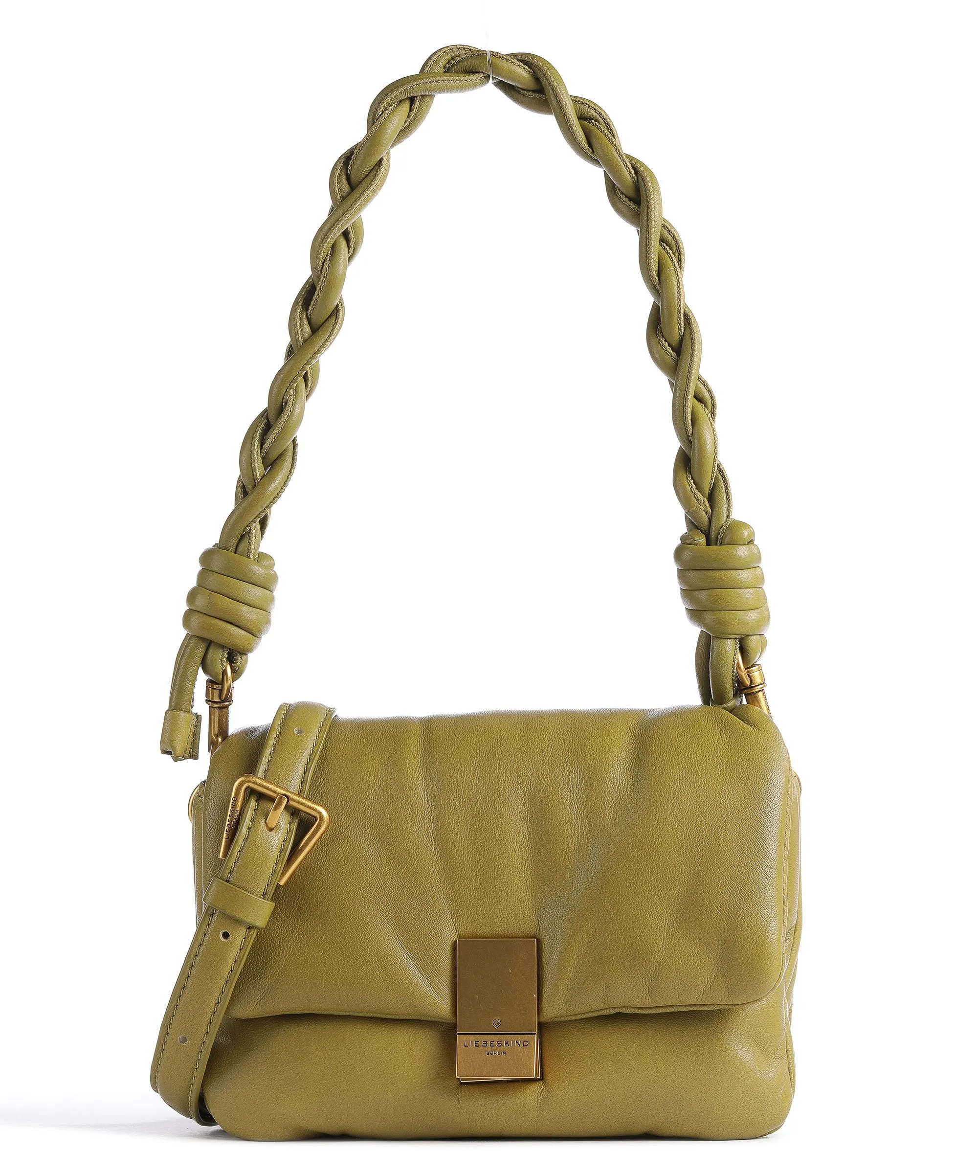  Liebeskind Patty S Borsa a spalla pelle di pecora verde-oliva  