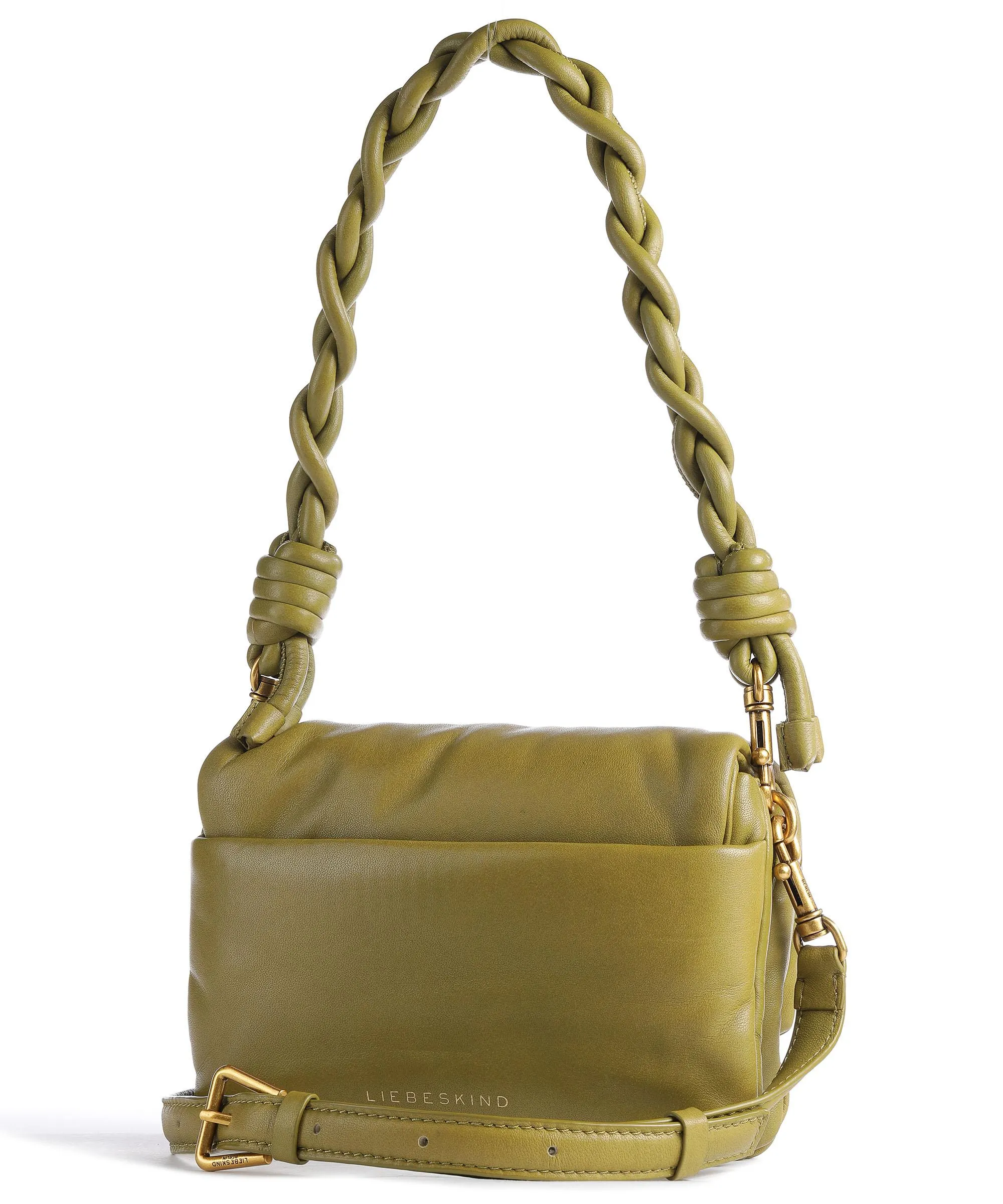  Liebeskind Patty S Borsa a spalla pelle di pecora verde-oliva  