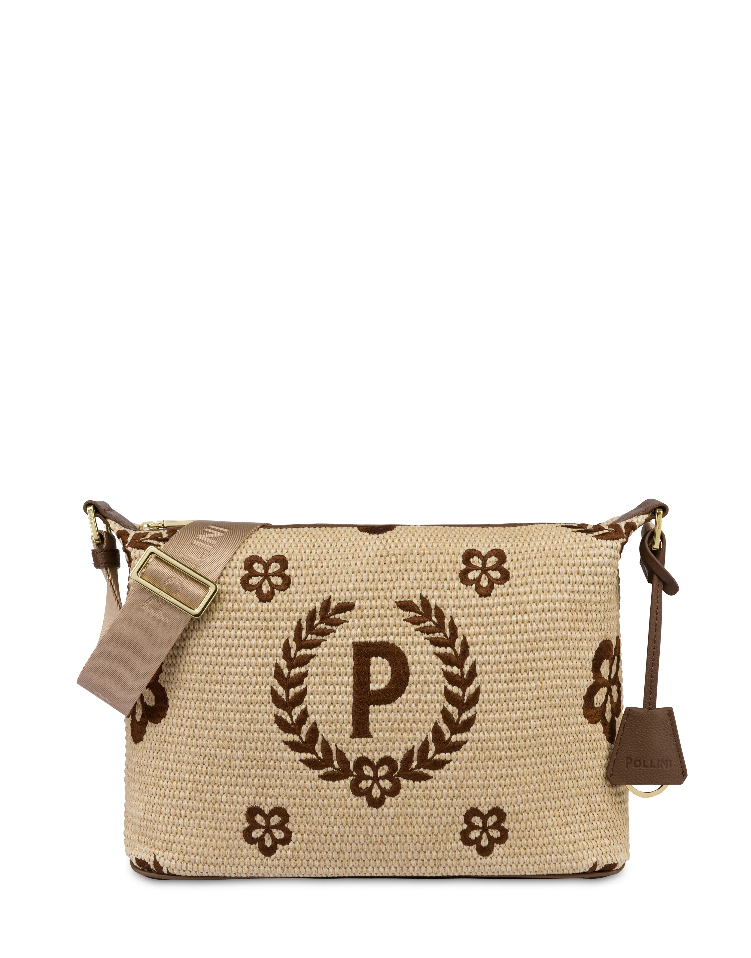     Linea Heritage Borsa A Tracolla In Paglia Macro Heritage Naturale/t.moro/marrone