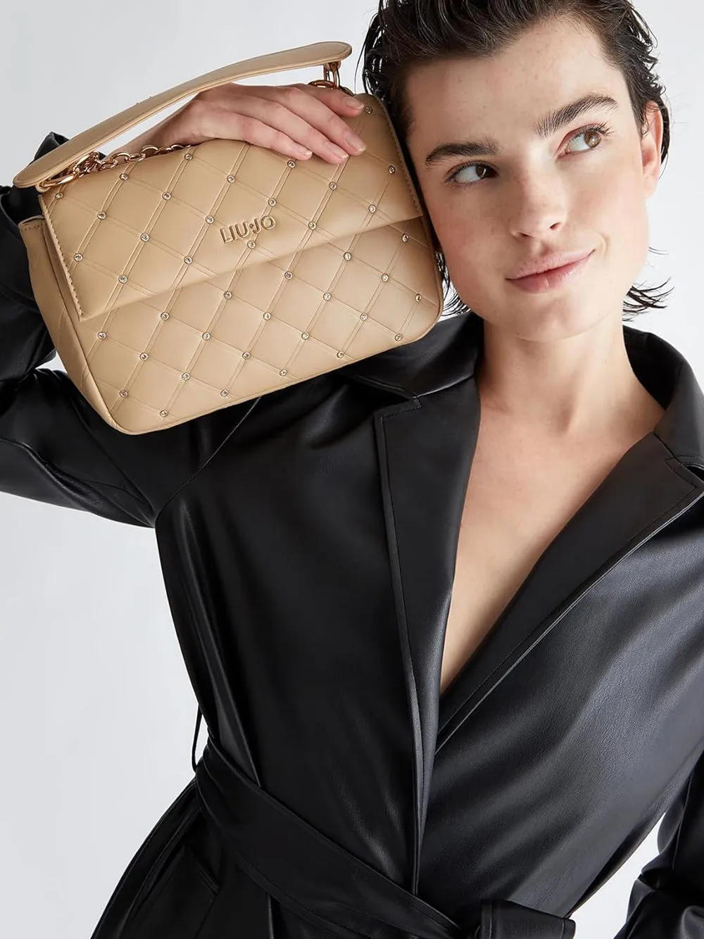 LIU.JO Borsa a Tracolla Donna - Beige modello AA4185E0426