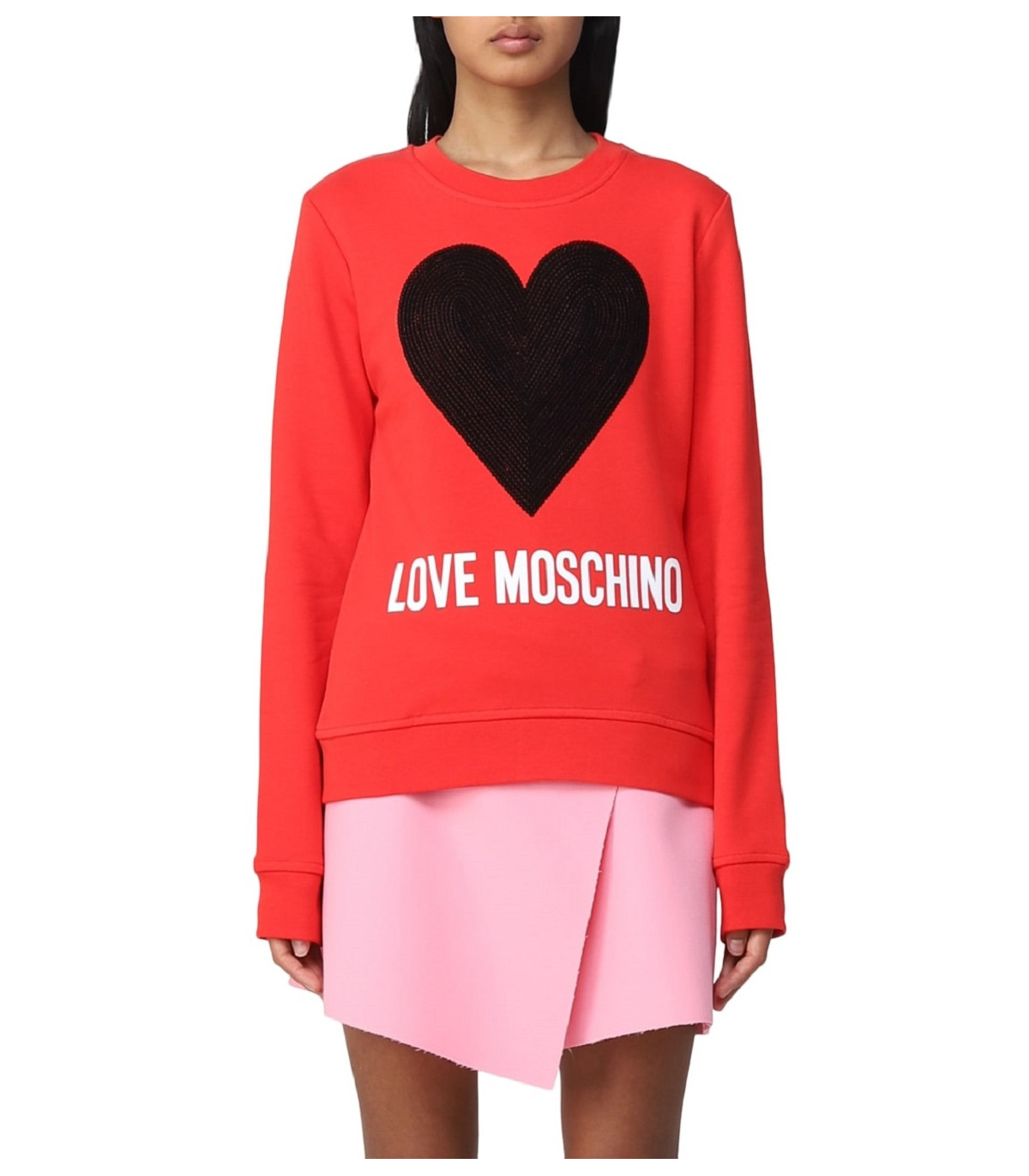 Love Moschino Donna Felpa A Girocollo