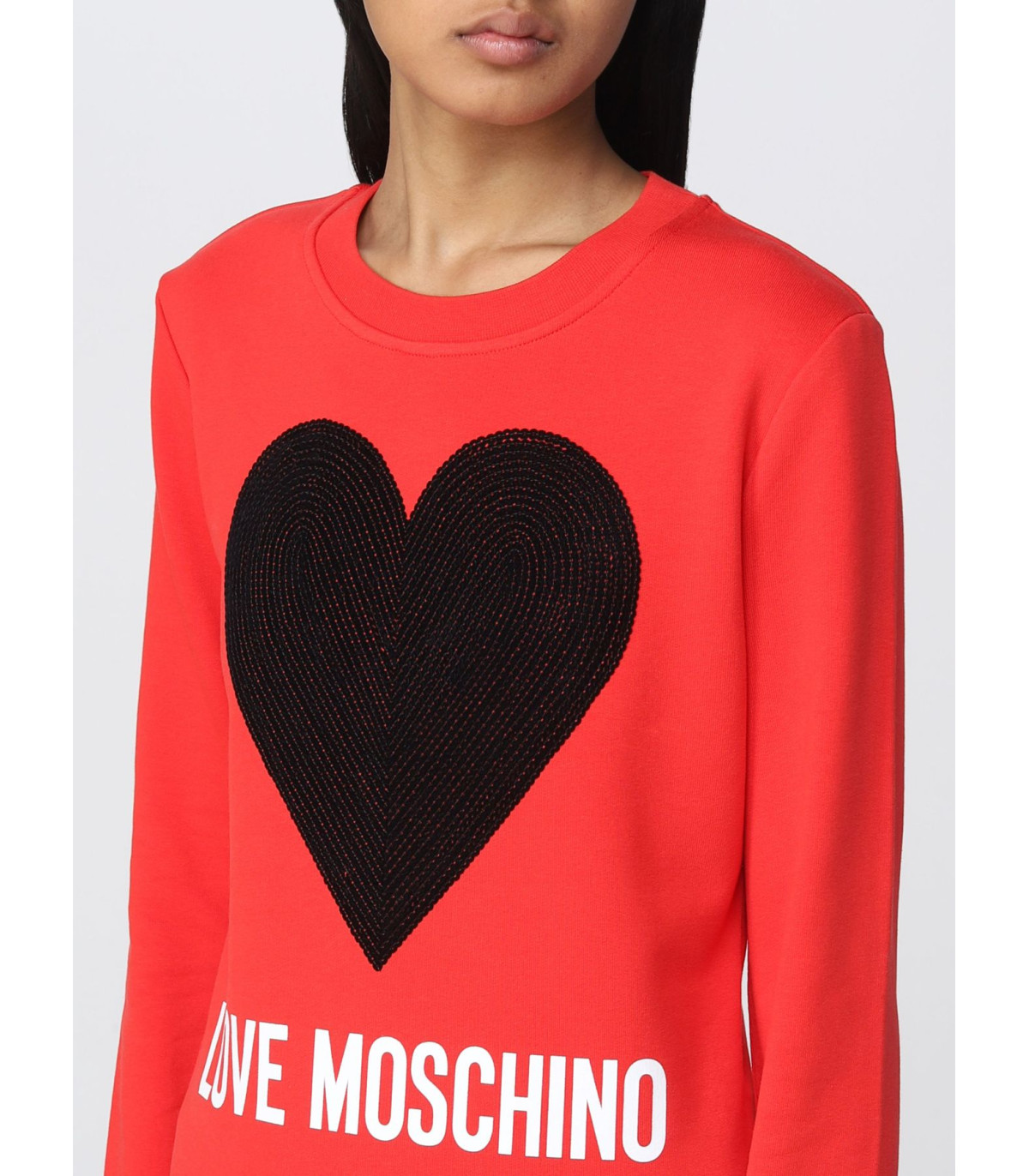 Love Moschino Donna Felpa A Girocollo