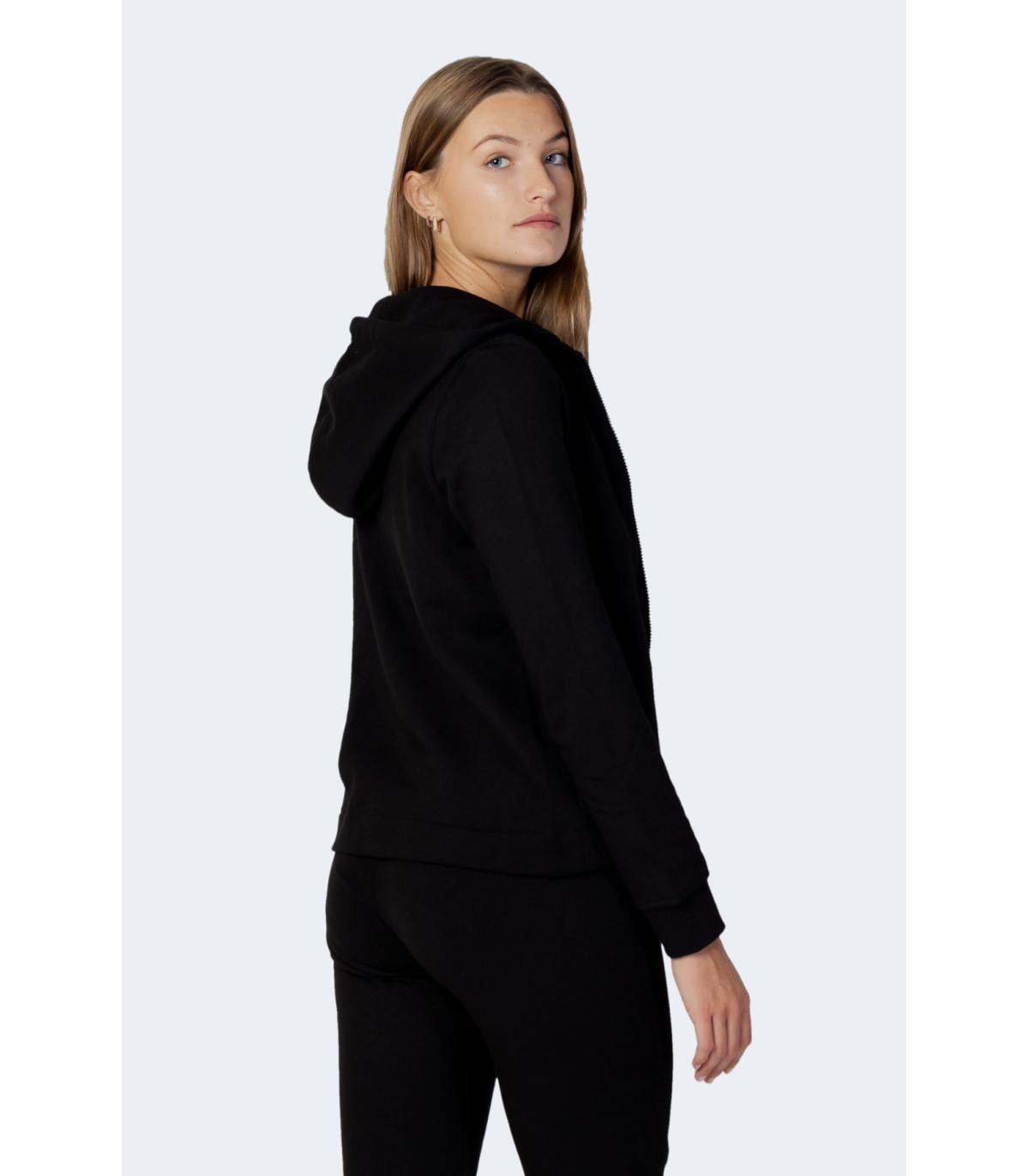 Love Moschino Donna Felpa Con Zip Con Cappuccio