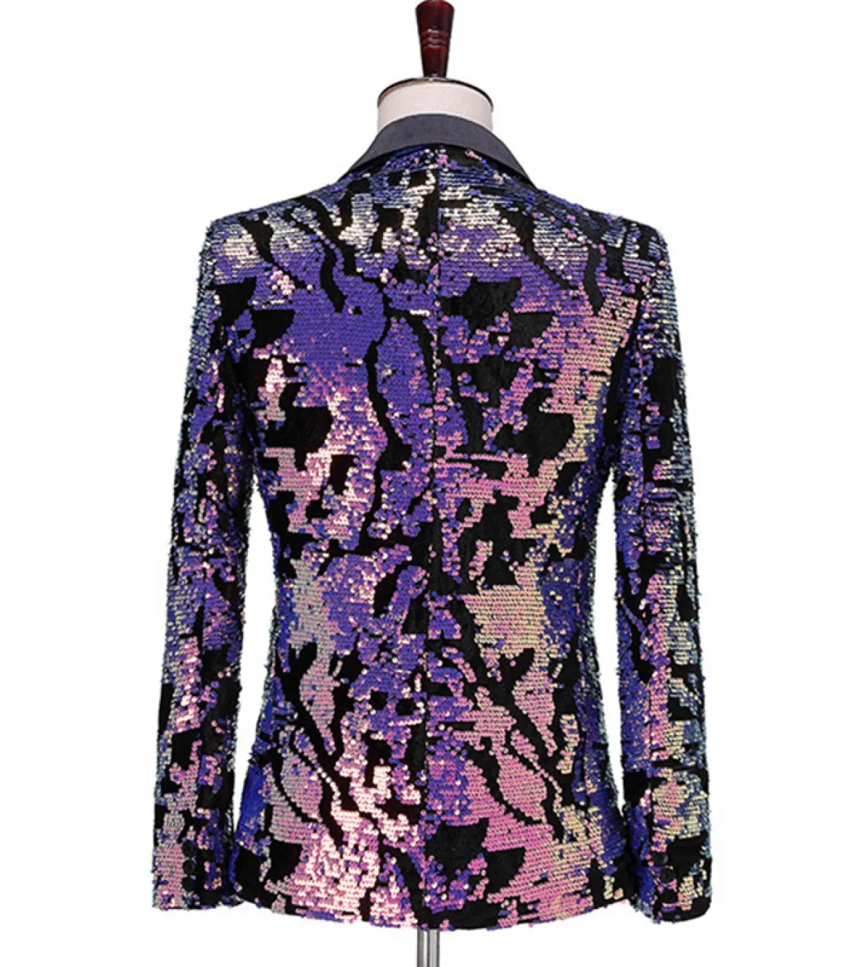 Luxury Brand Mens Blazer con paillettes Fashion Designer Dj Host Prom Nightclub Bar Blazer maschile Giacca da sposa Fantasia col