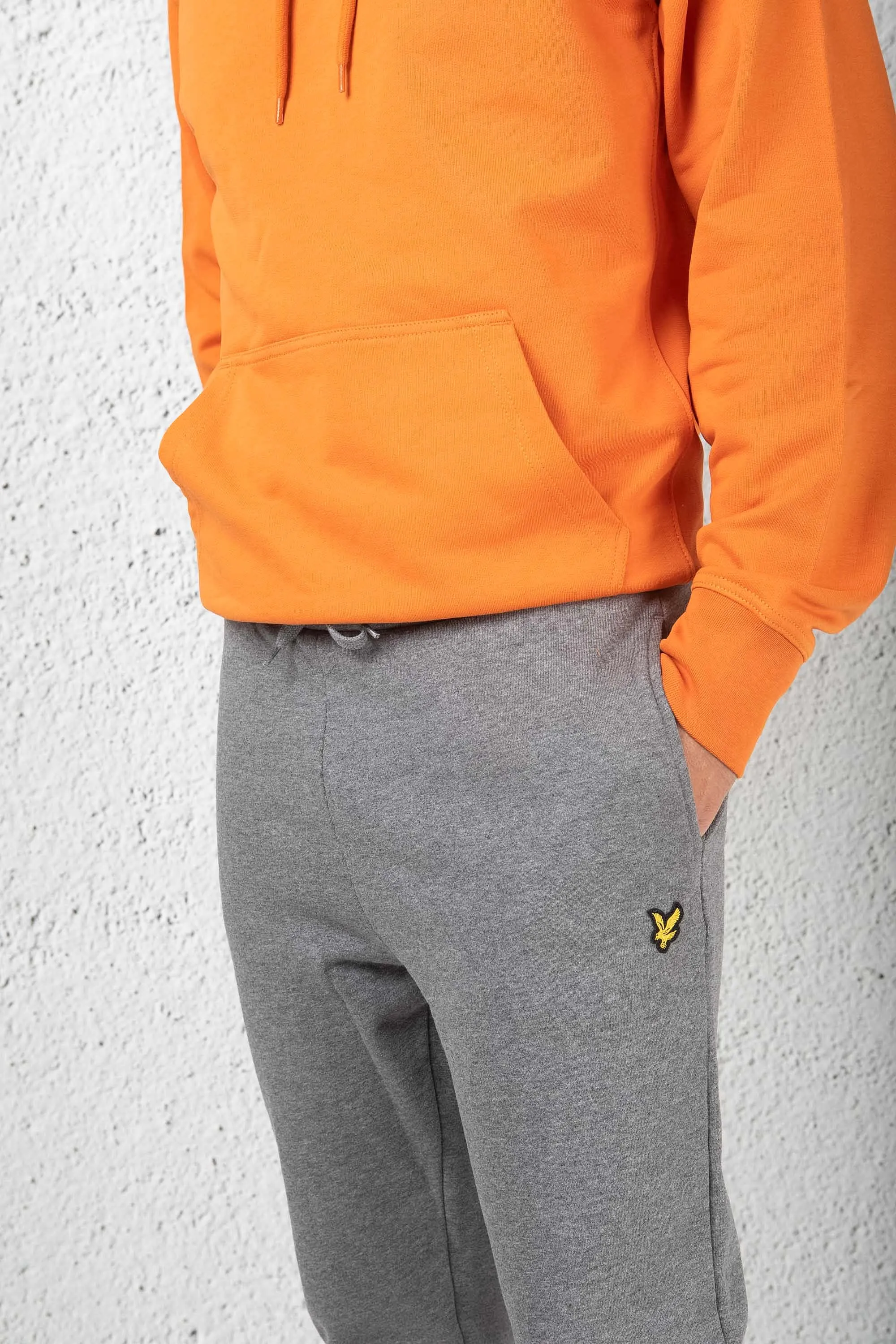 Lyle & Scott Pantalone In Felpa Grigio Uomo