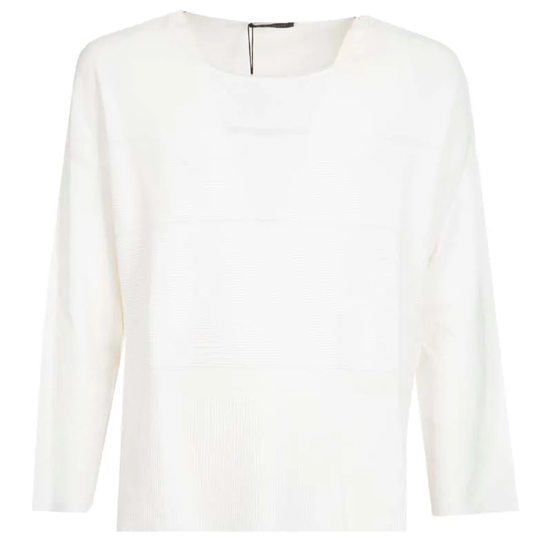 Maglione bianco a righe Ala 