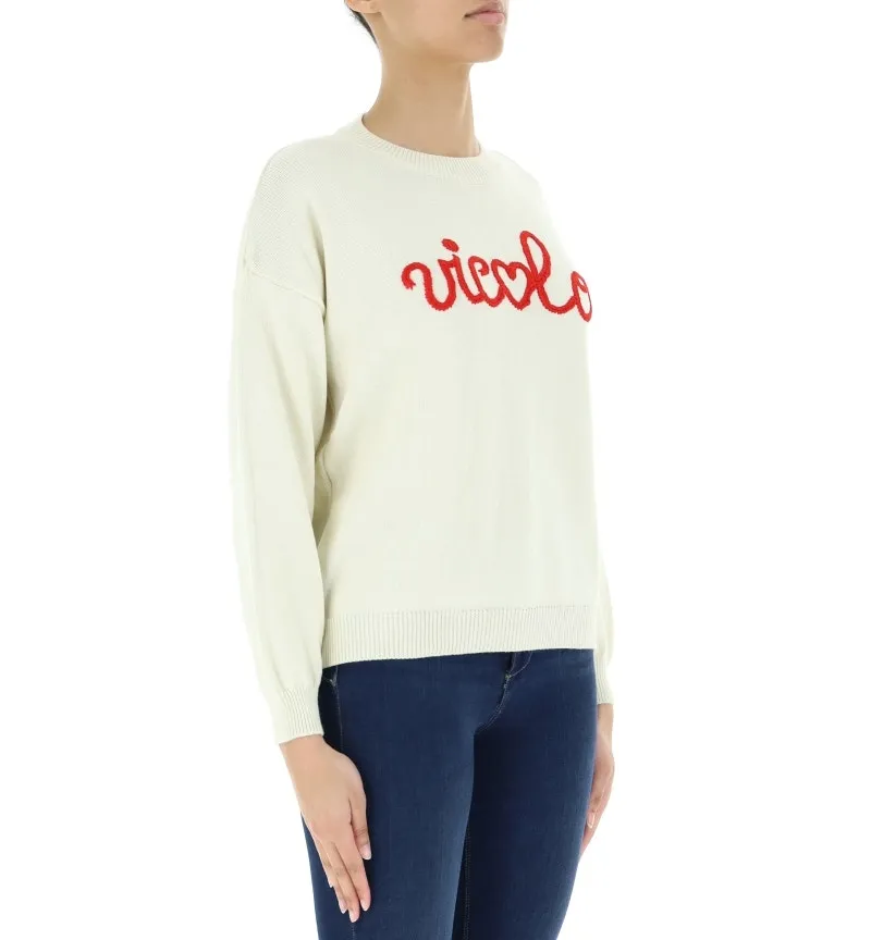 Maglione con ricamo