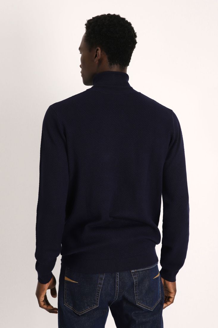 Maglione oversize monocolour a collo alto