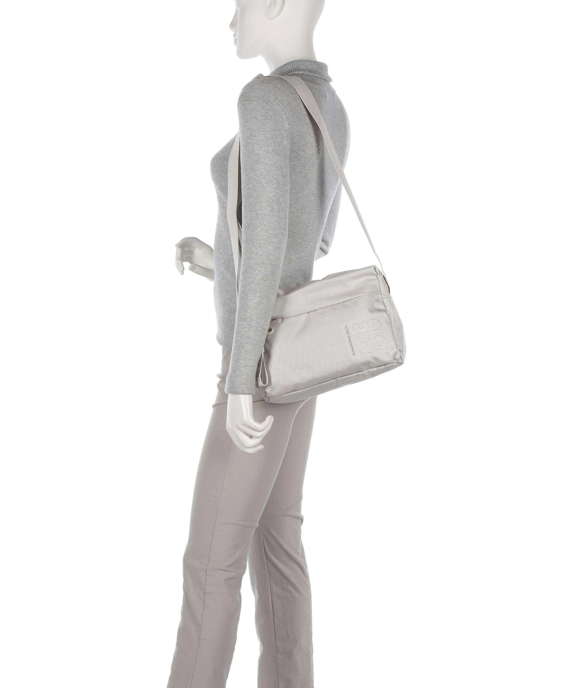  Mandarina Duck MD20 Borsa a spalla poliestere avorio  