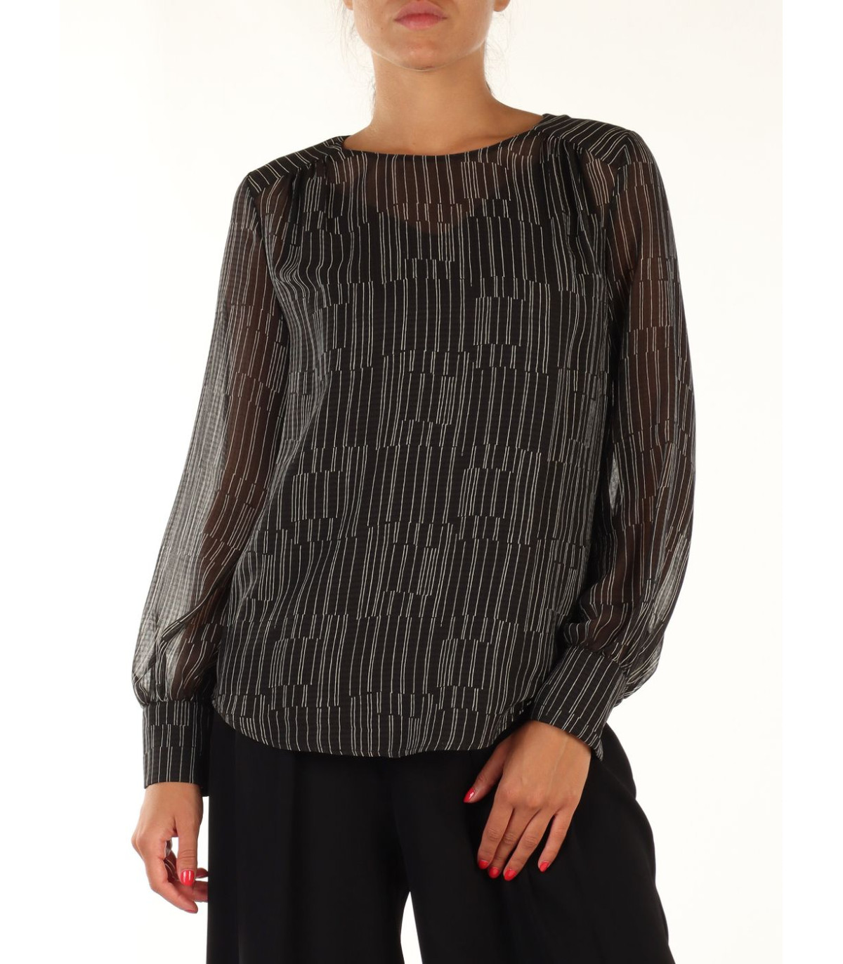 Manila Grace Donna Blusa Manica lunga