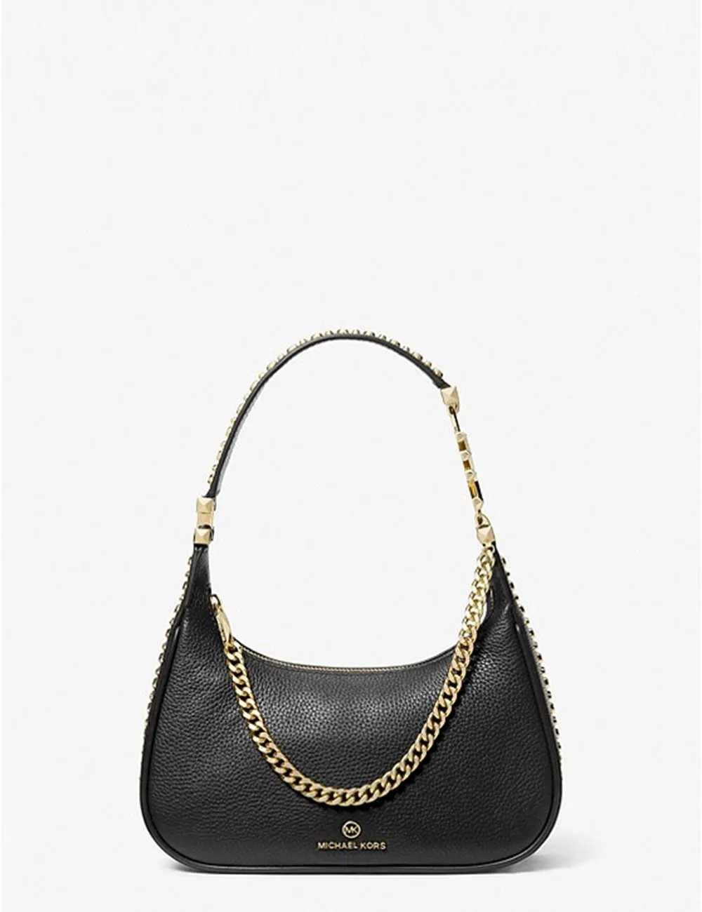 Michael Kors     Borsa a tracolla Piper piccola in pelle martellata Nero
