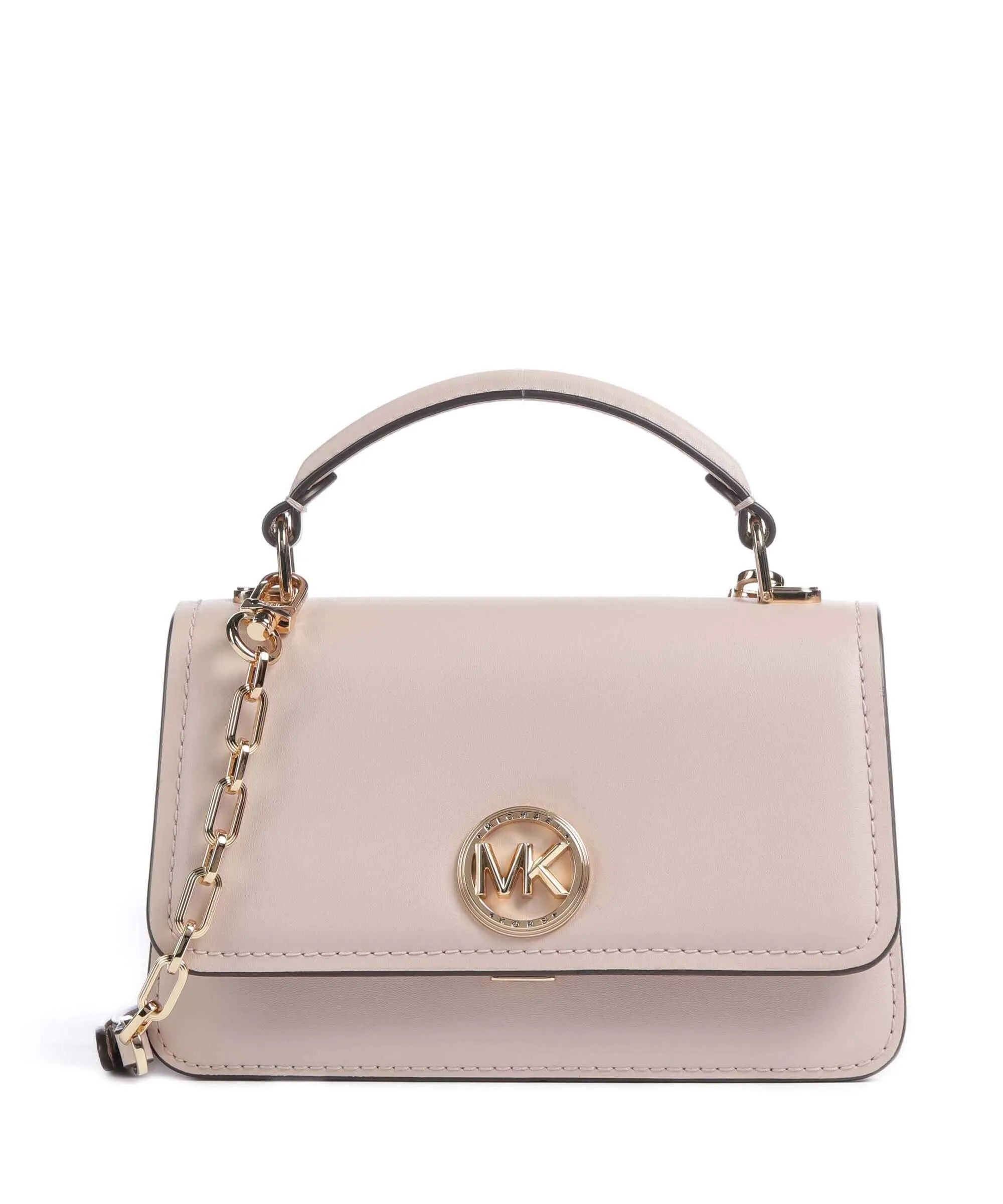  Michael Kors Delancey Borsa a tracolla pelle di vacchetta finemente grana rosa antico  