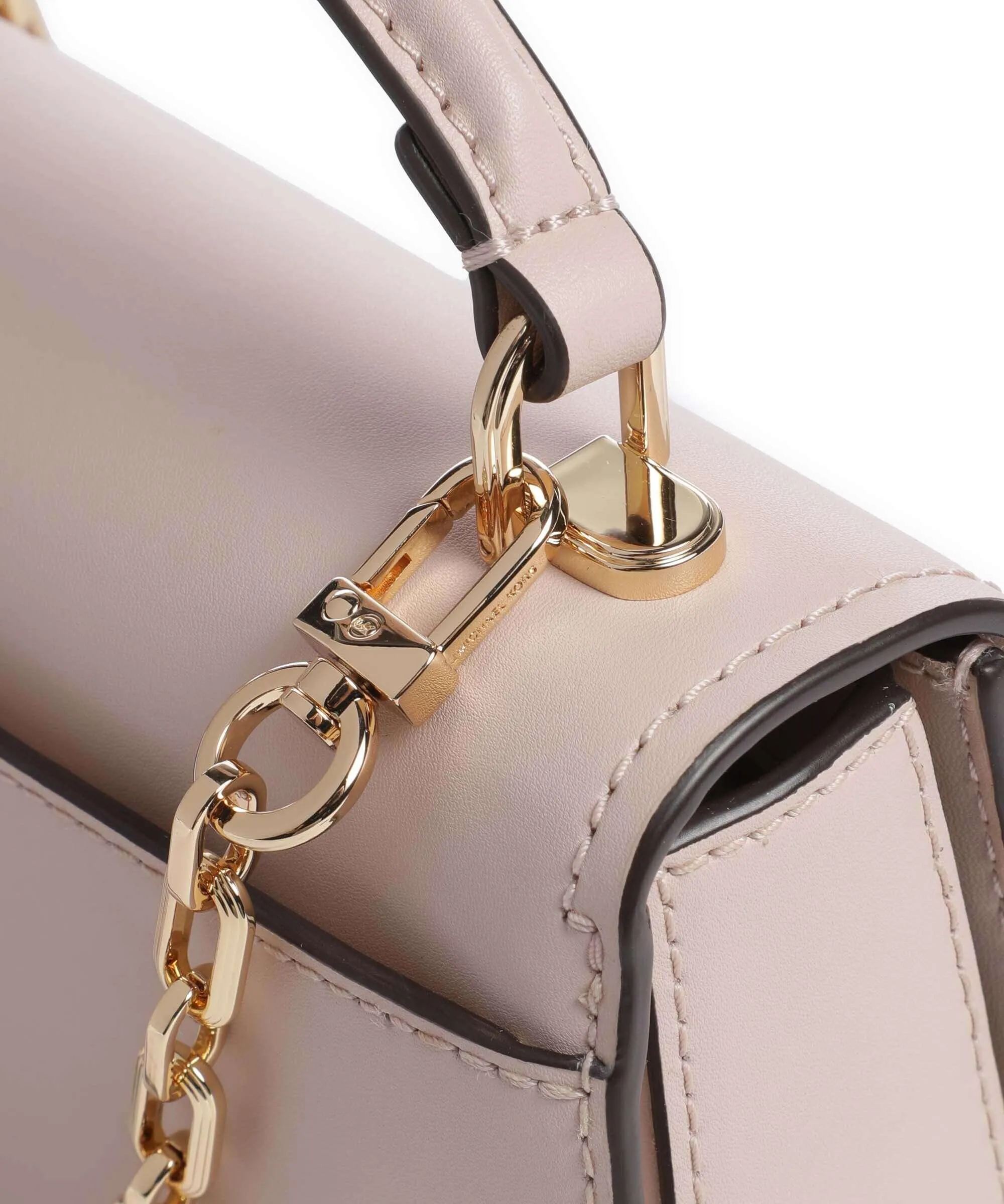  Michael Kors Delancey Borsa a tracolla pelle di vacchetta finemente grana rosa antico  