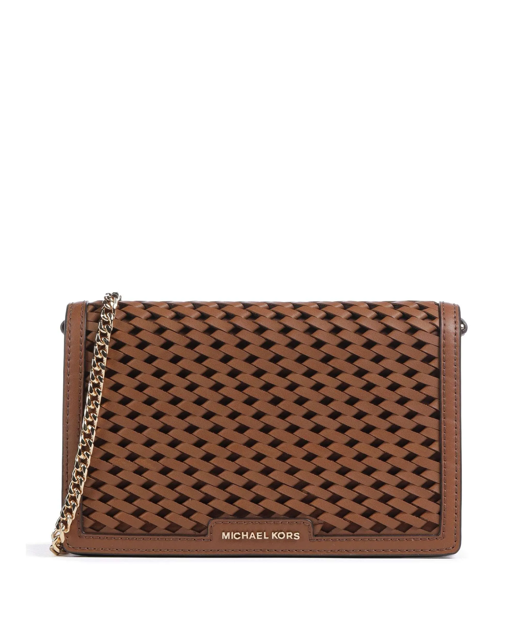  Michael Kors Jet Set Borsa a tracolla pelle di vacchetta finemente grana marrone  