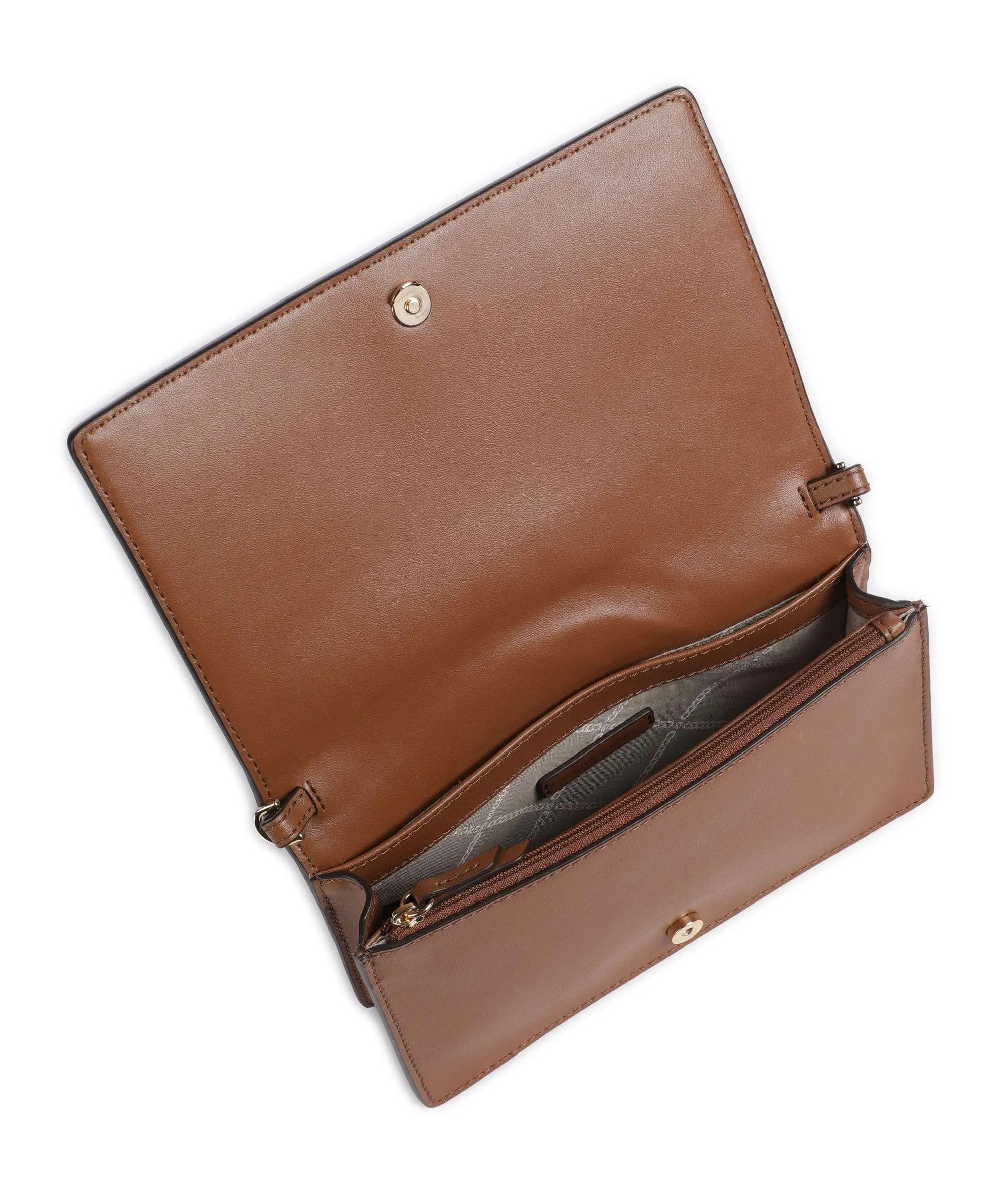  Michael Kors Jet Set Borsa a tracolla pelle di vacchetta finemente grana marrone  