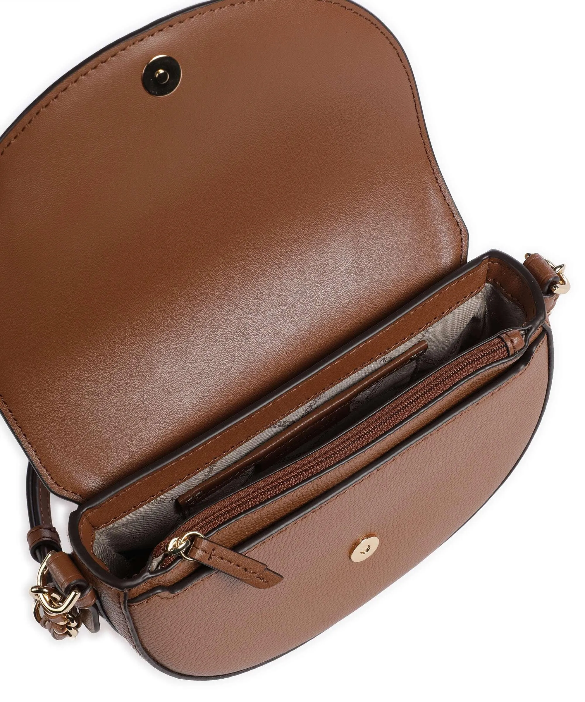  Michael Kors Jet Set Charm Borsa a tracolla pelle di vacchetta grana marrone  
