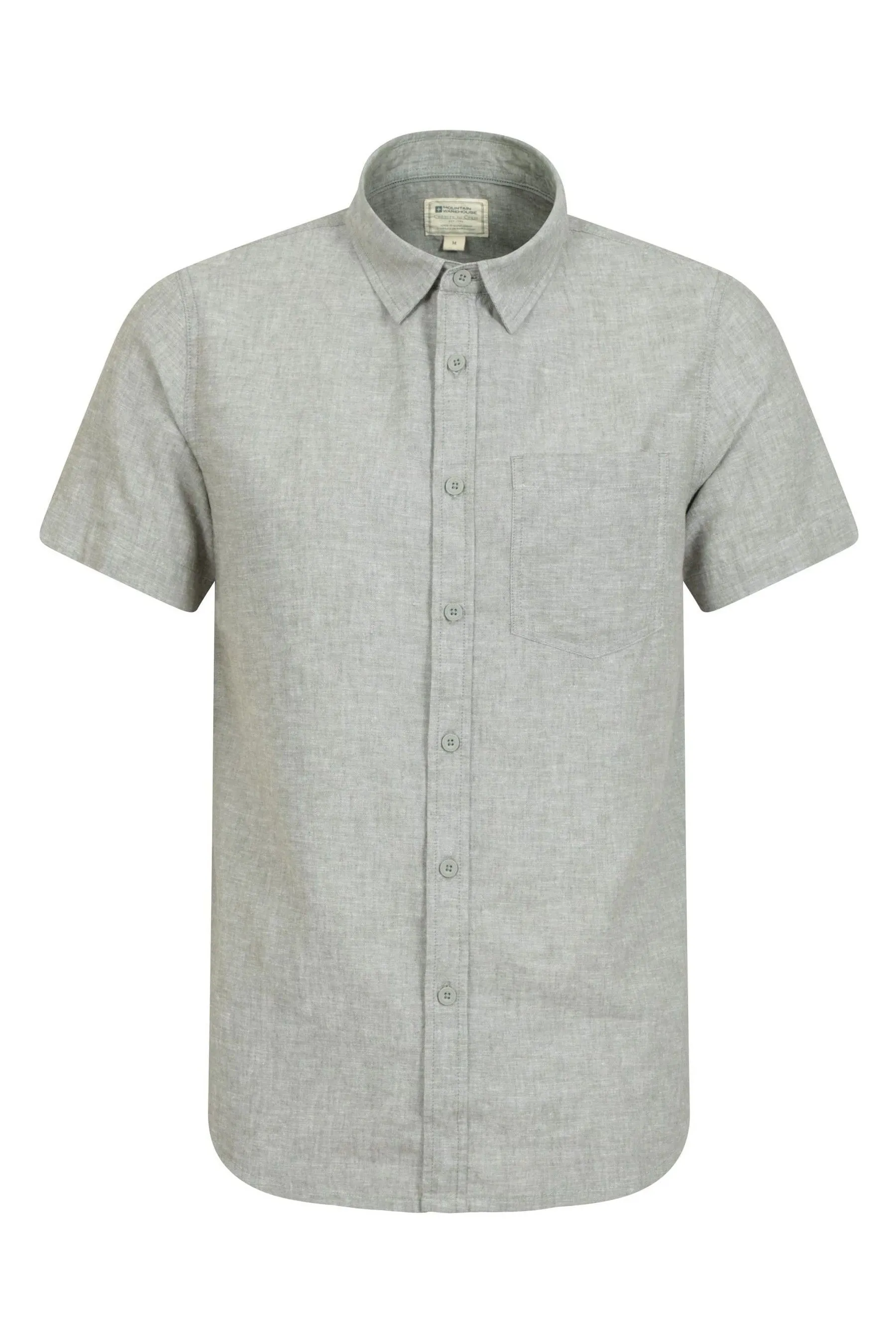 Mountain Warehouse Uomo - Lowe - Camicia in Blend lino e cotone    