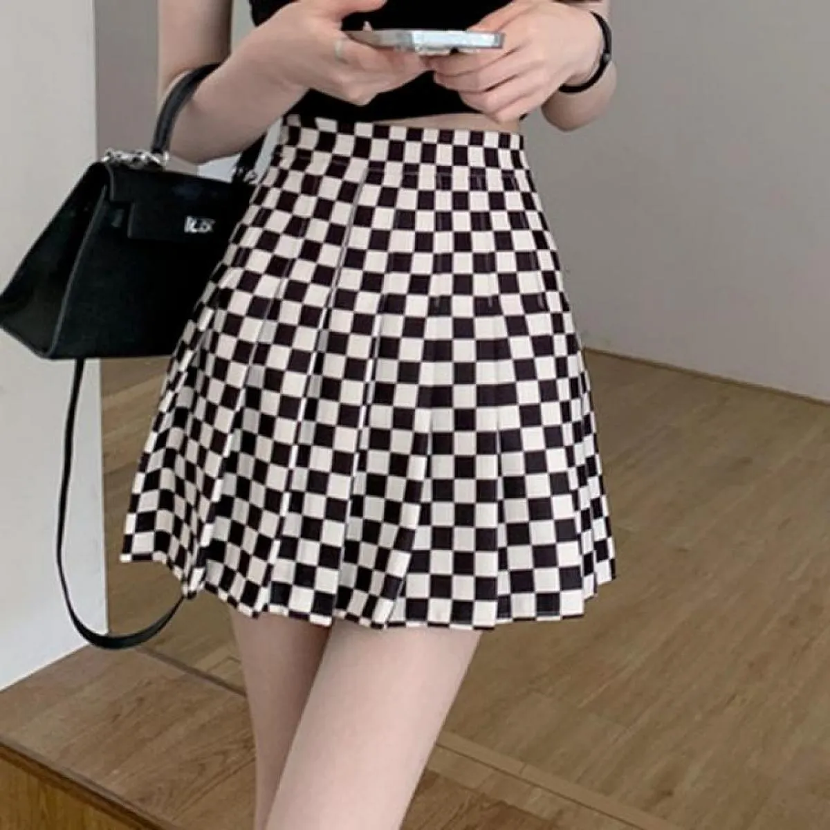 Nuova minigonna scozzese gonna da donna mini minigonna scozzese gonne moda college