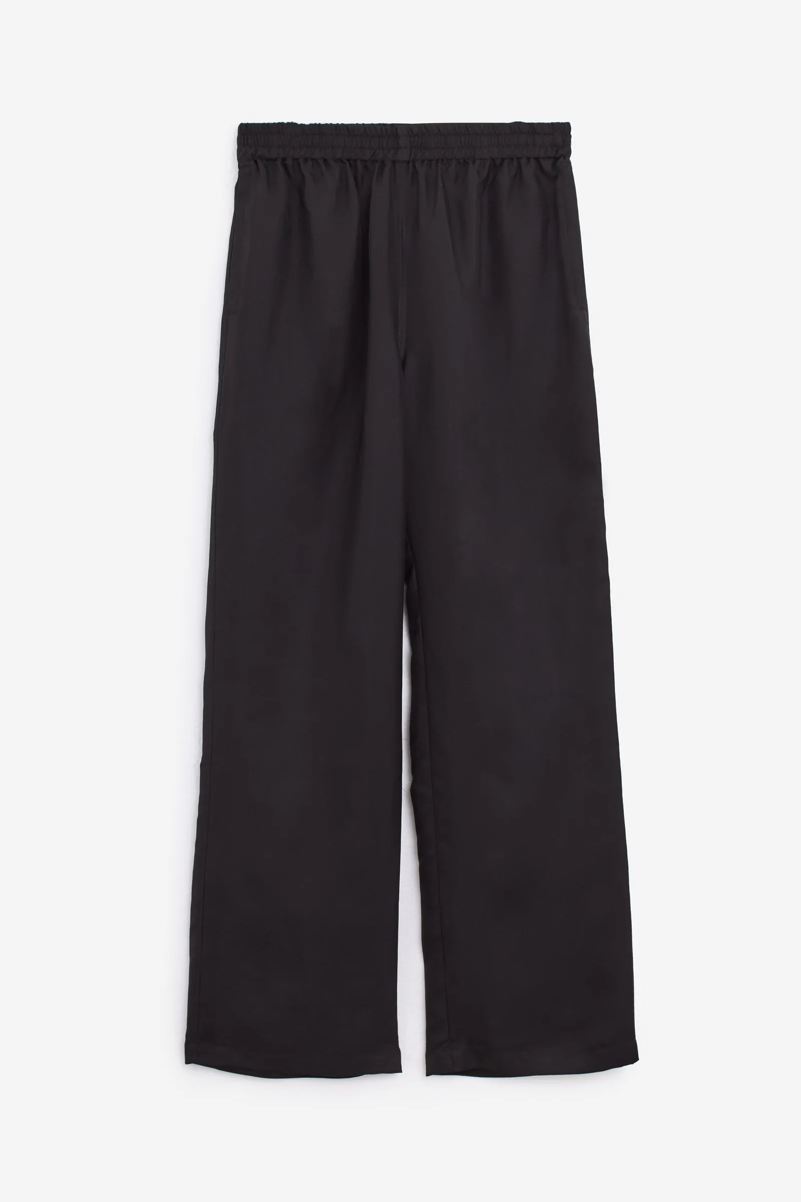 Pantalone SILK PANTS in seta nera