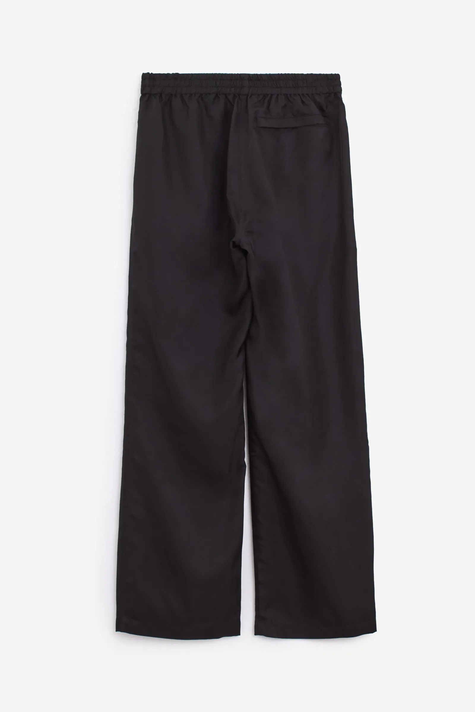Pantalone SILK PANTS in seta nera