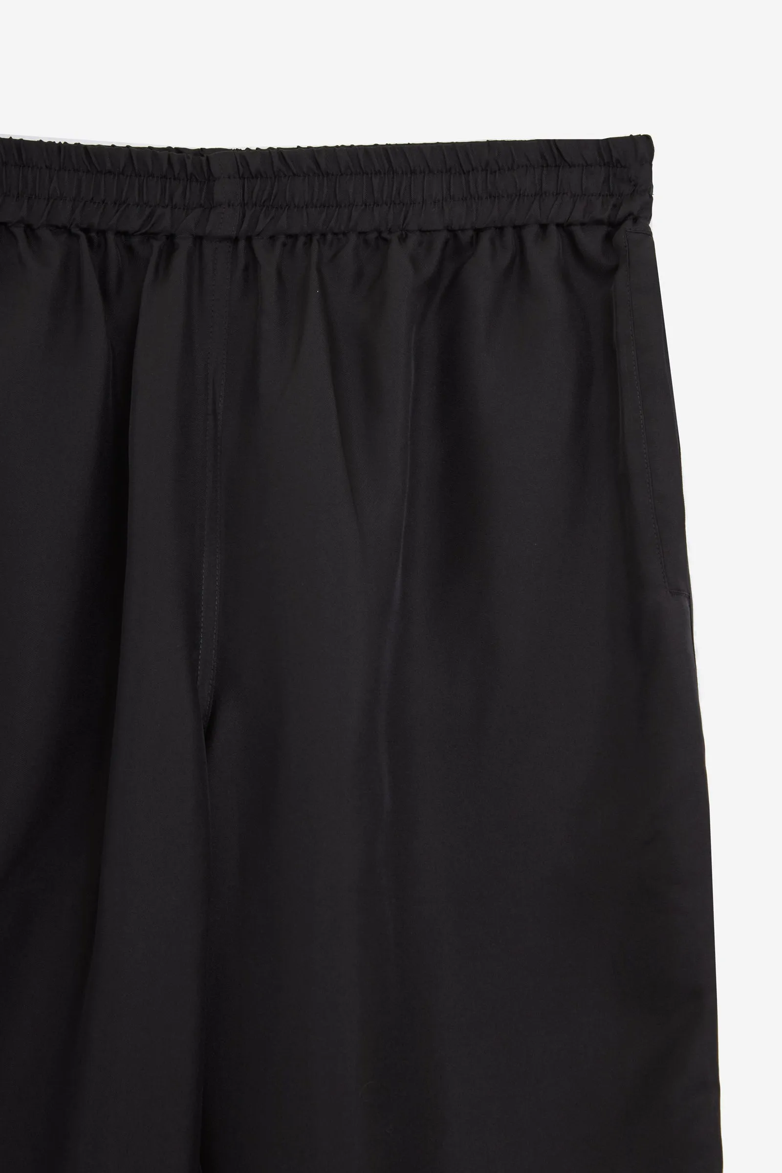 Pantalone SILK PANTS in seta nera