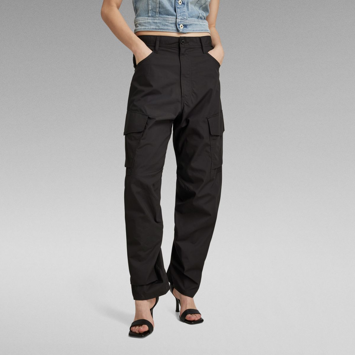 PANTALONI Donna G-STAR D23221 C973 CARGO 3D 6484 BLACK