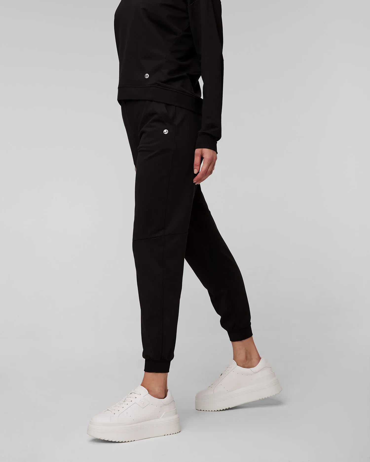 Pantaloni neri da tuta da donna Deha D02636-10009