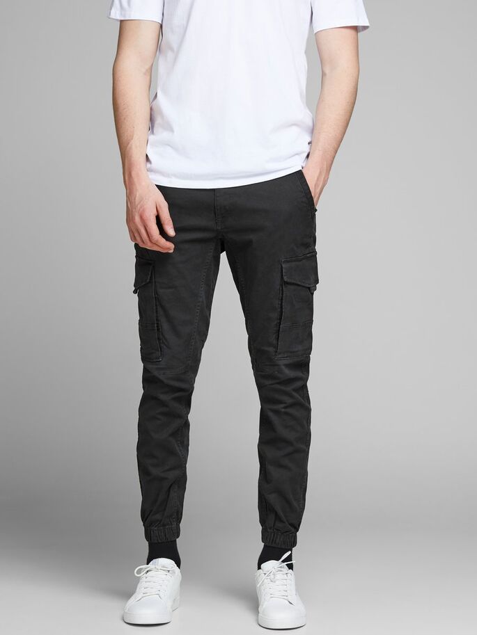 PANTALONI Uomo JACK&JONES 12139912 JJOPAUL JJFLAKE AKM BLACK