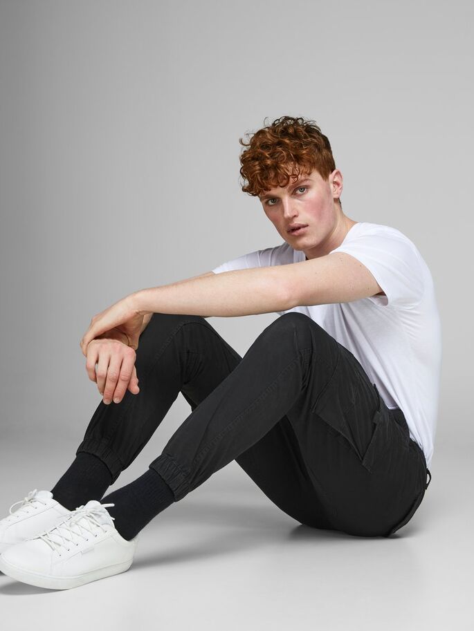 PANTALONI Uomo JACK&JONES 12139912 JJOPAUL JJFLAKE AKM BLACK