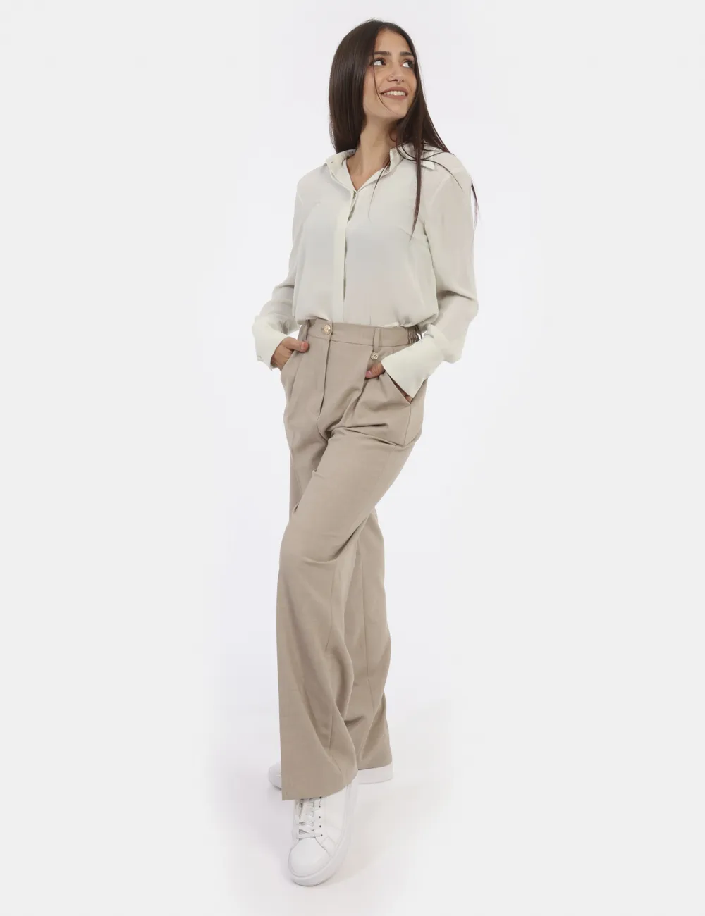 Pantaloni Yes Zee Beige