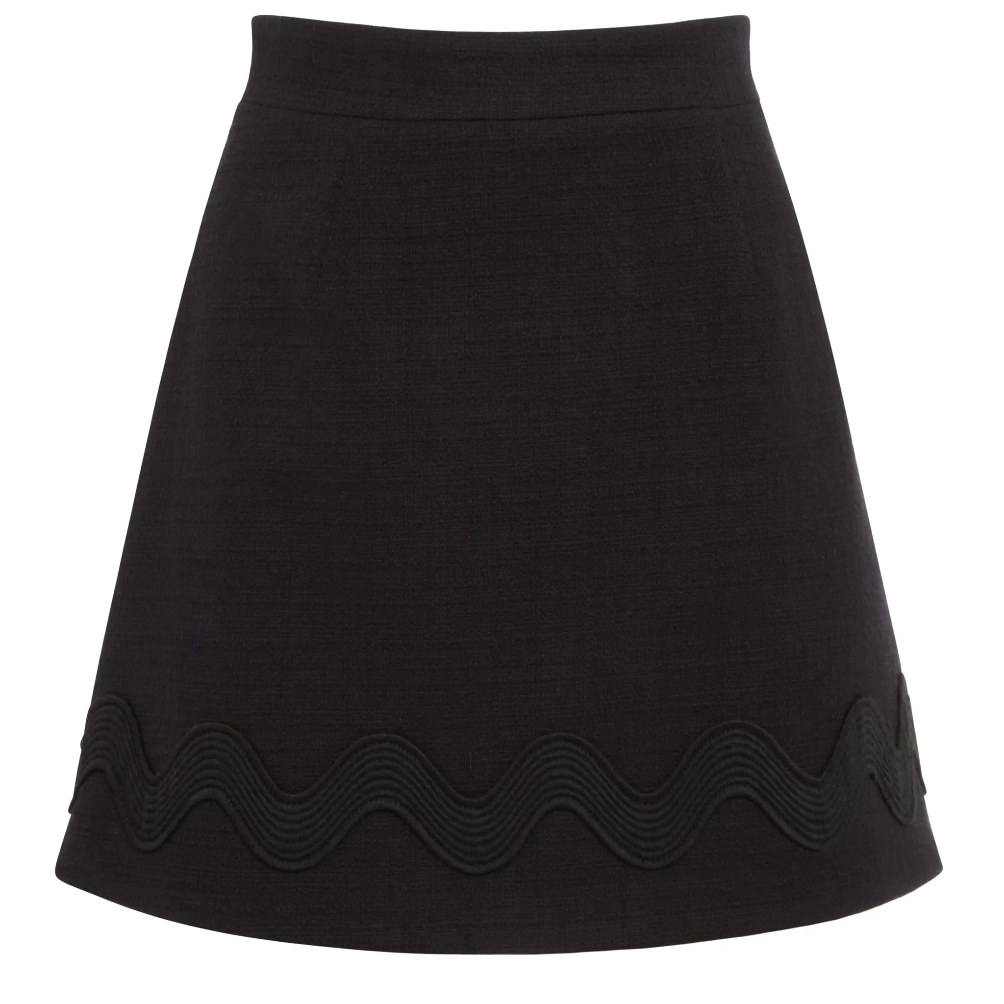 PATOU  Mini gonna in cotone nera