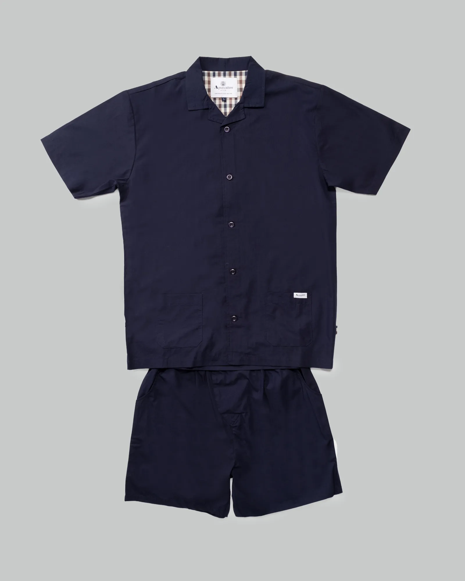 Pigiama Aquascutum ACTIVE SHORT PIJAMAS Blu