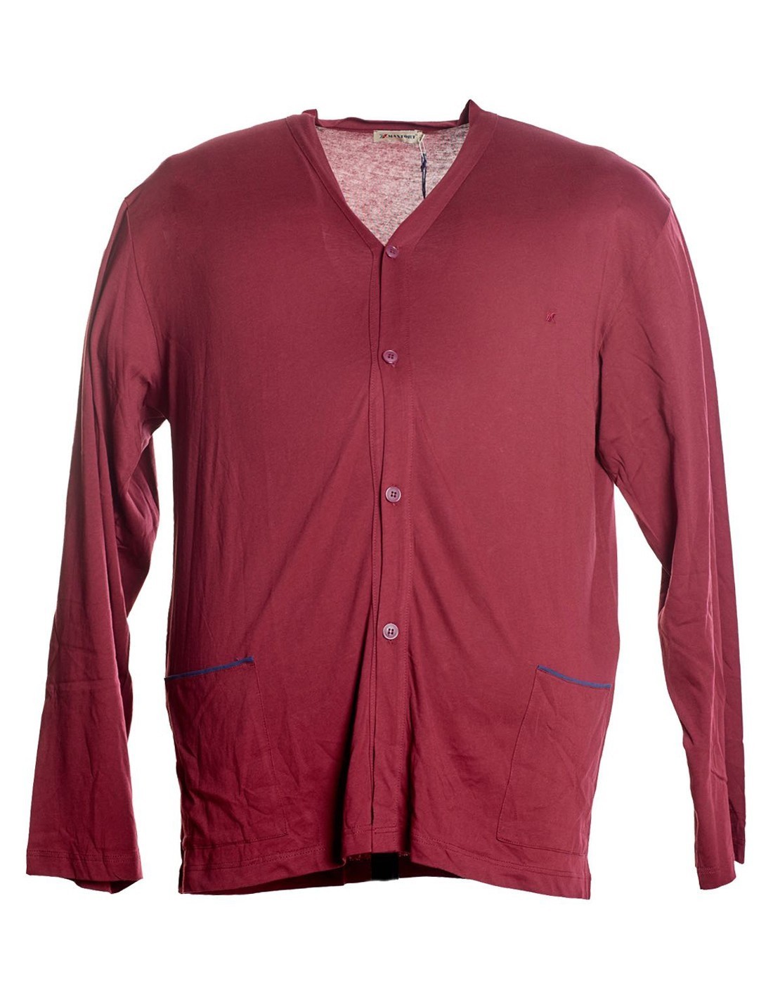 Pigiama cotone cardigan Blu - Bluette - Bordò