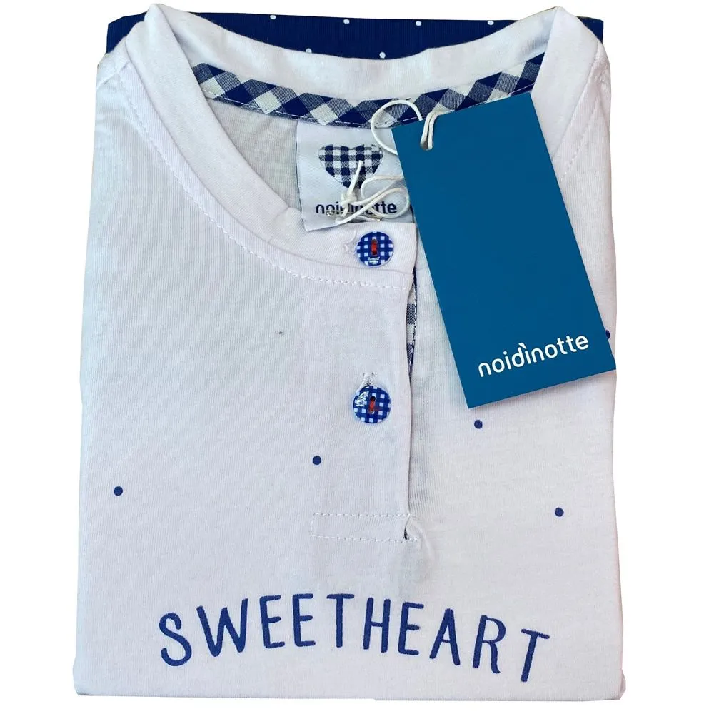 pigiama da bambina t-shirt e short 1928 noi di notte 