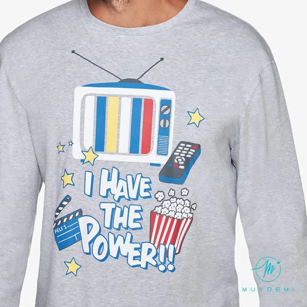 pigiama da uomo caldo cotone 330032 popcorn muydemi 