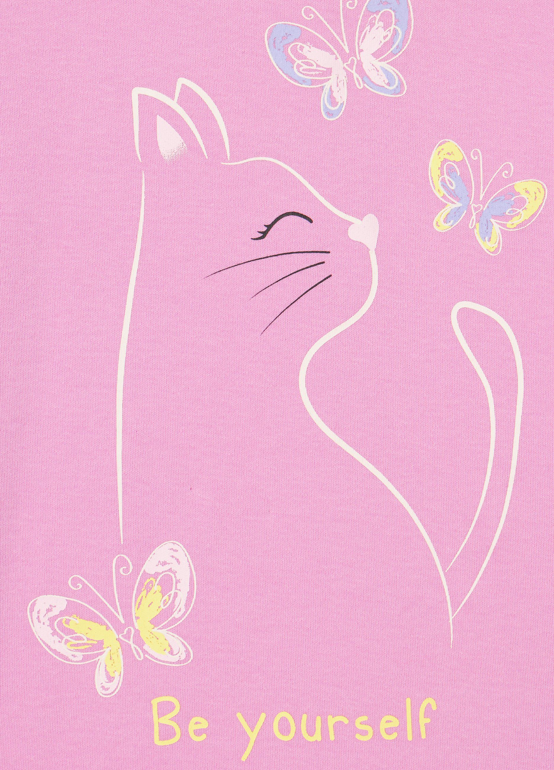 Pigiama lungo in puro cotone bambina