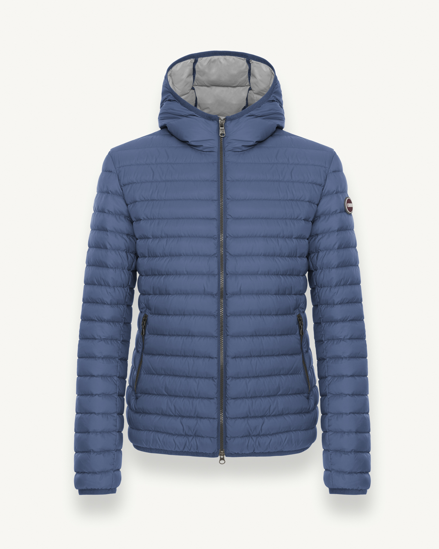Piumino 100 grammi blu indaco con cappuccio