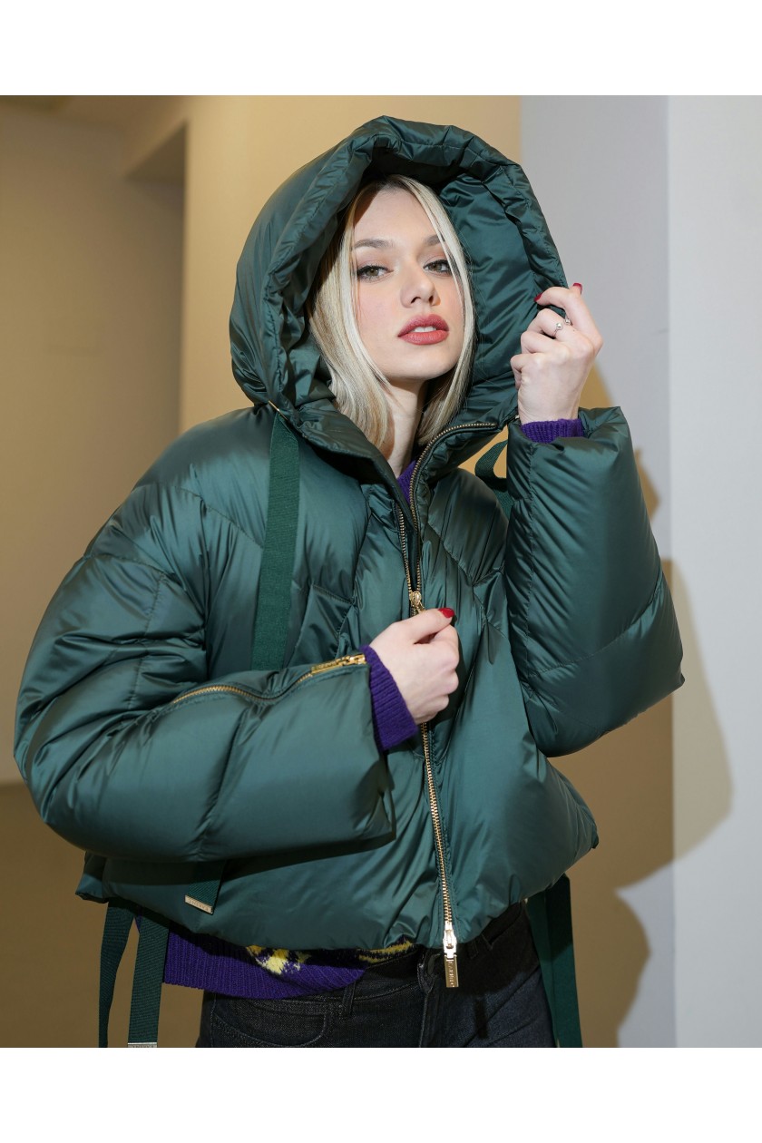 PIUMINO 1566 VERA PIUMA D'OCA VERDE PETROLIO