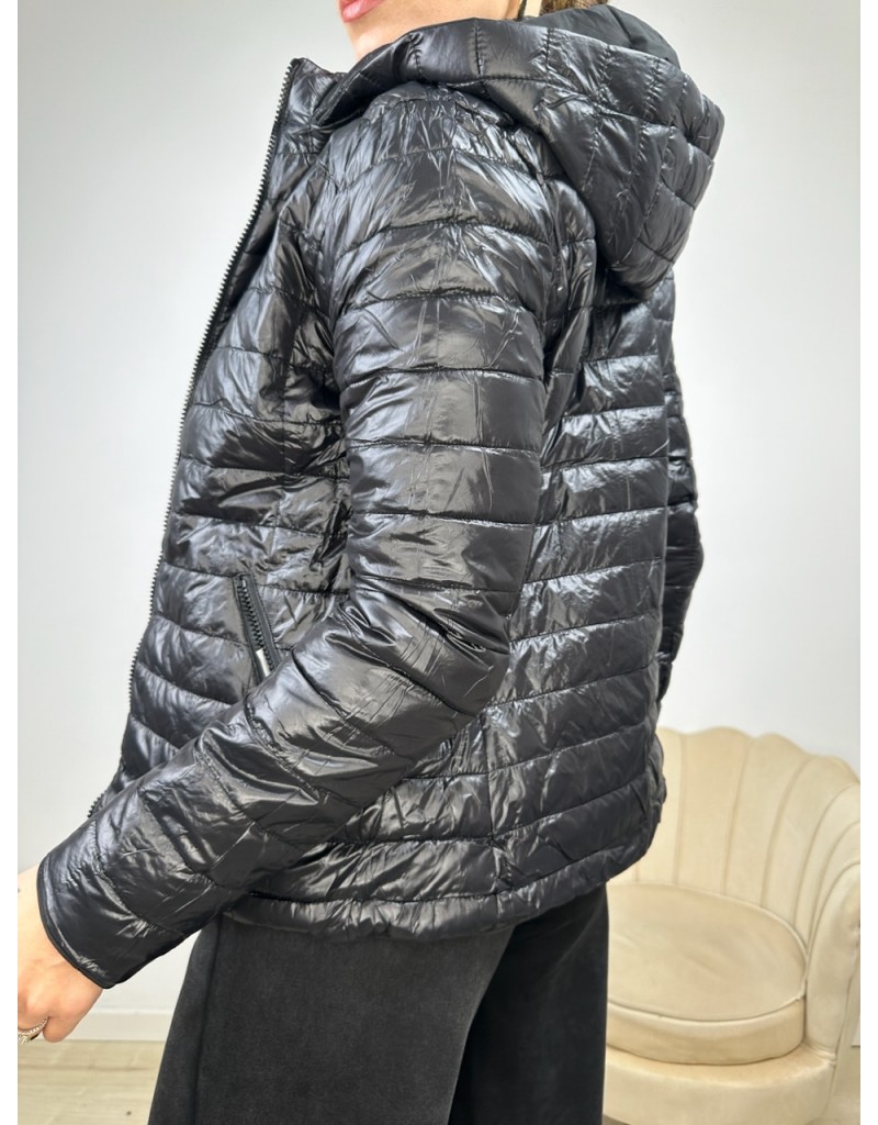 PIUMINO CORTO 100GRAMMI REVERSIBILE NERO