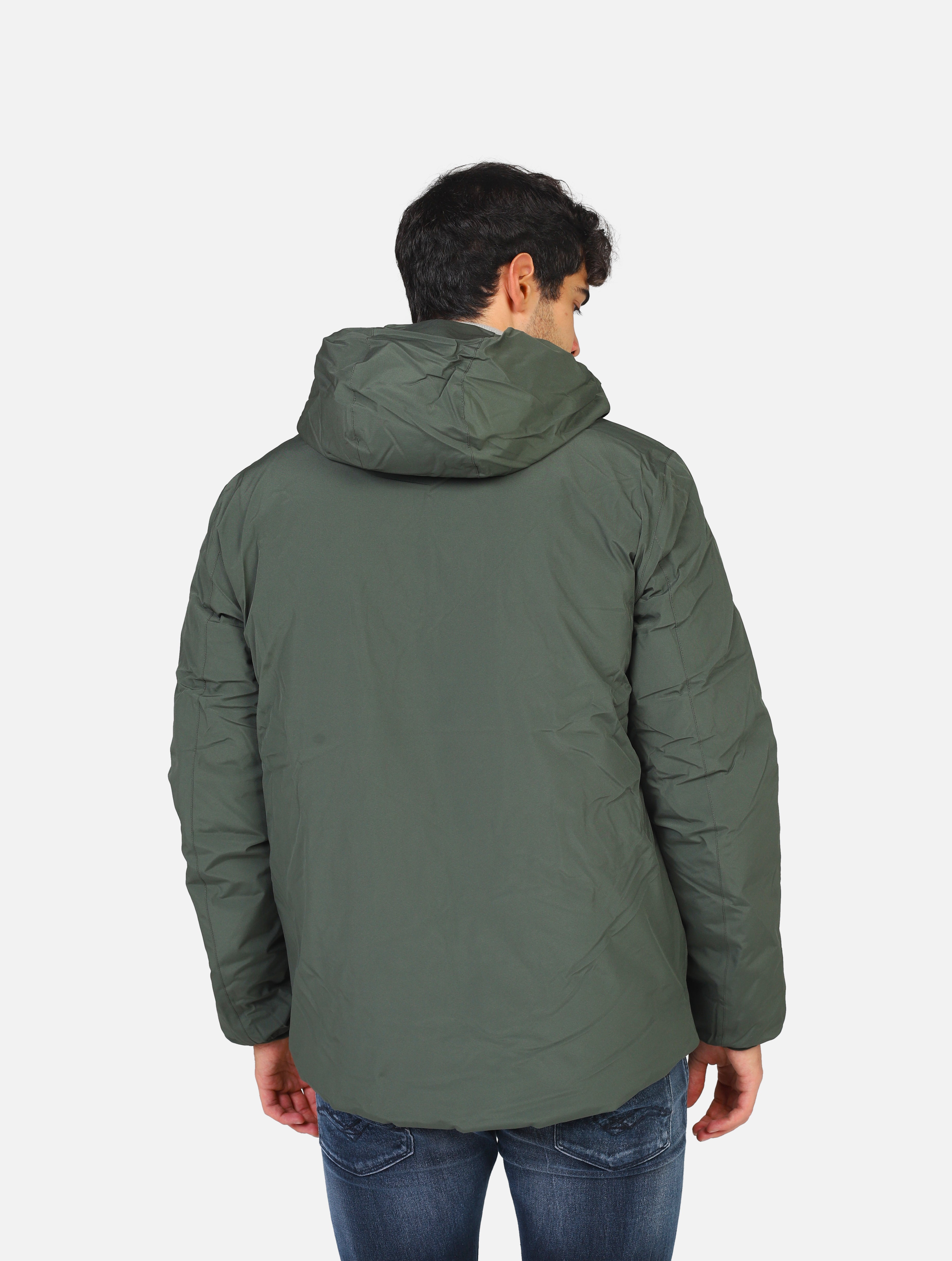 piumino K-WAY - K4121NWAGQGREEN/BLACK