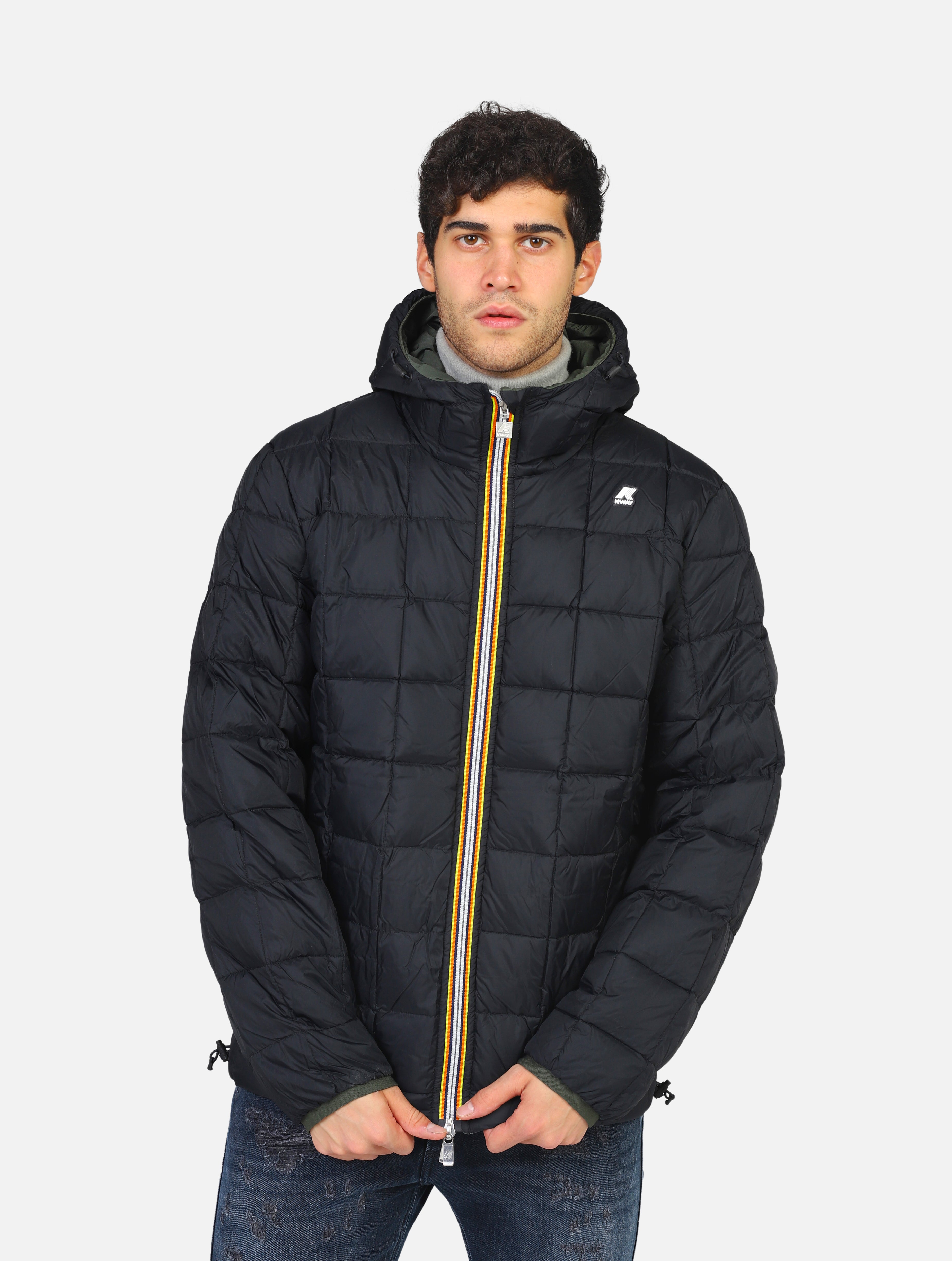 piumino K-WAY - K4121NWAGQGREEN/BLACK