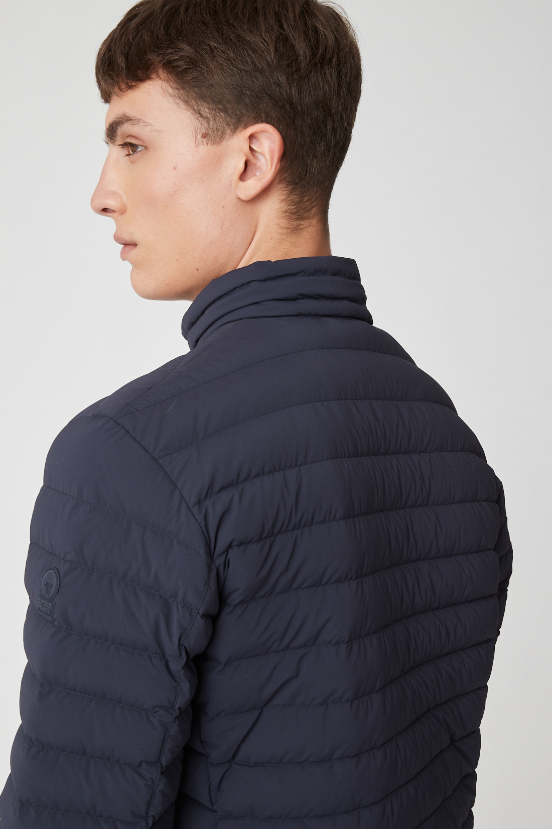 PRINCE – Piumino blu full zip stretch