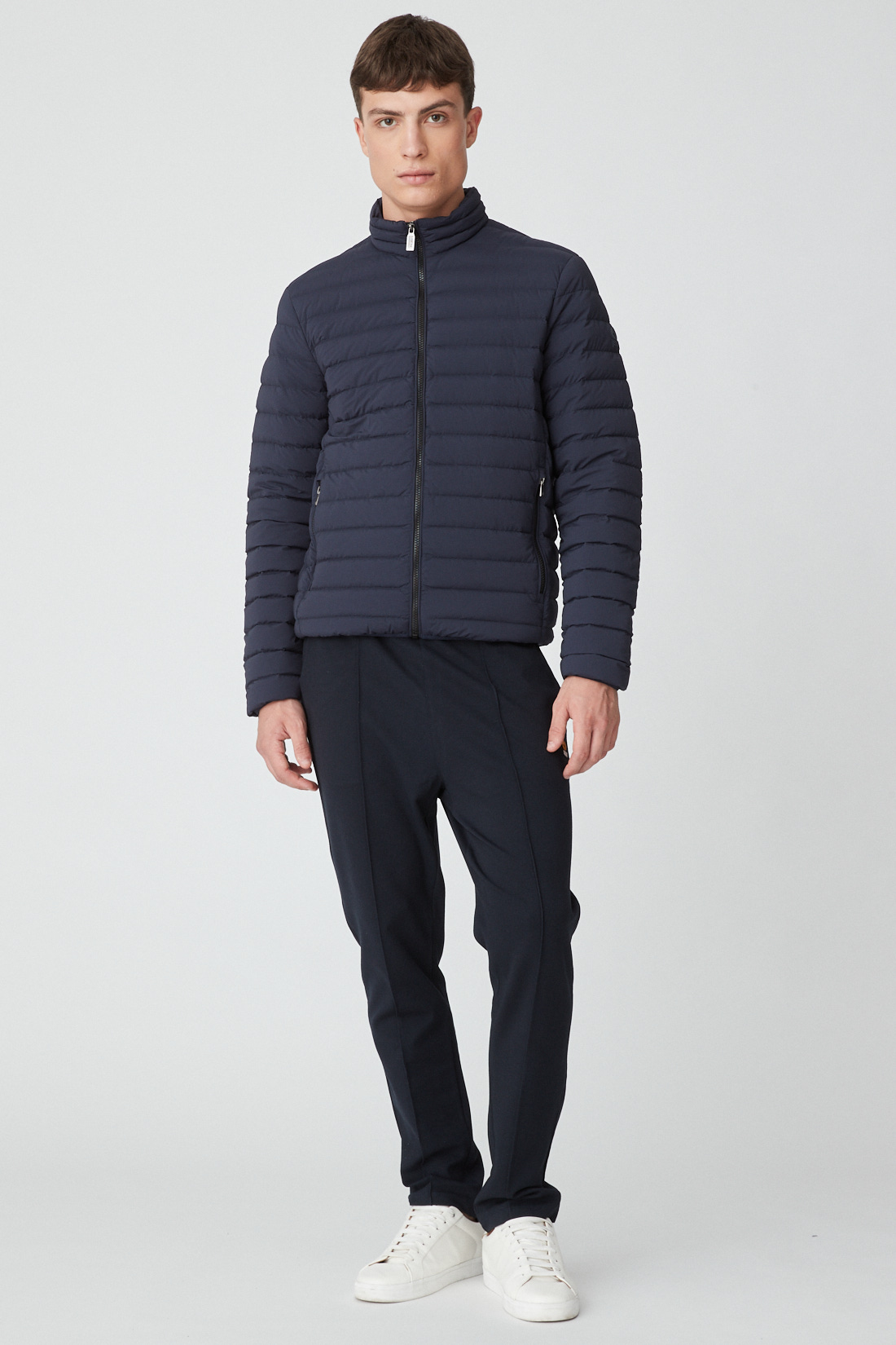 PRINCE – Piumino blu full zip stretch