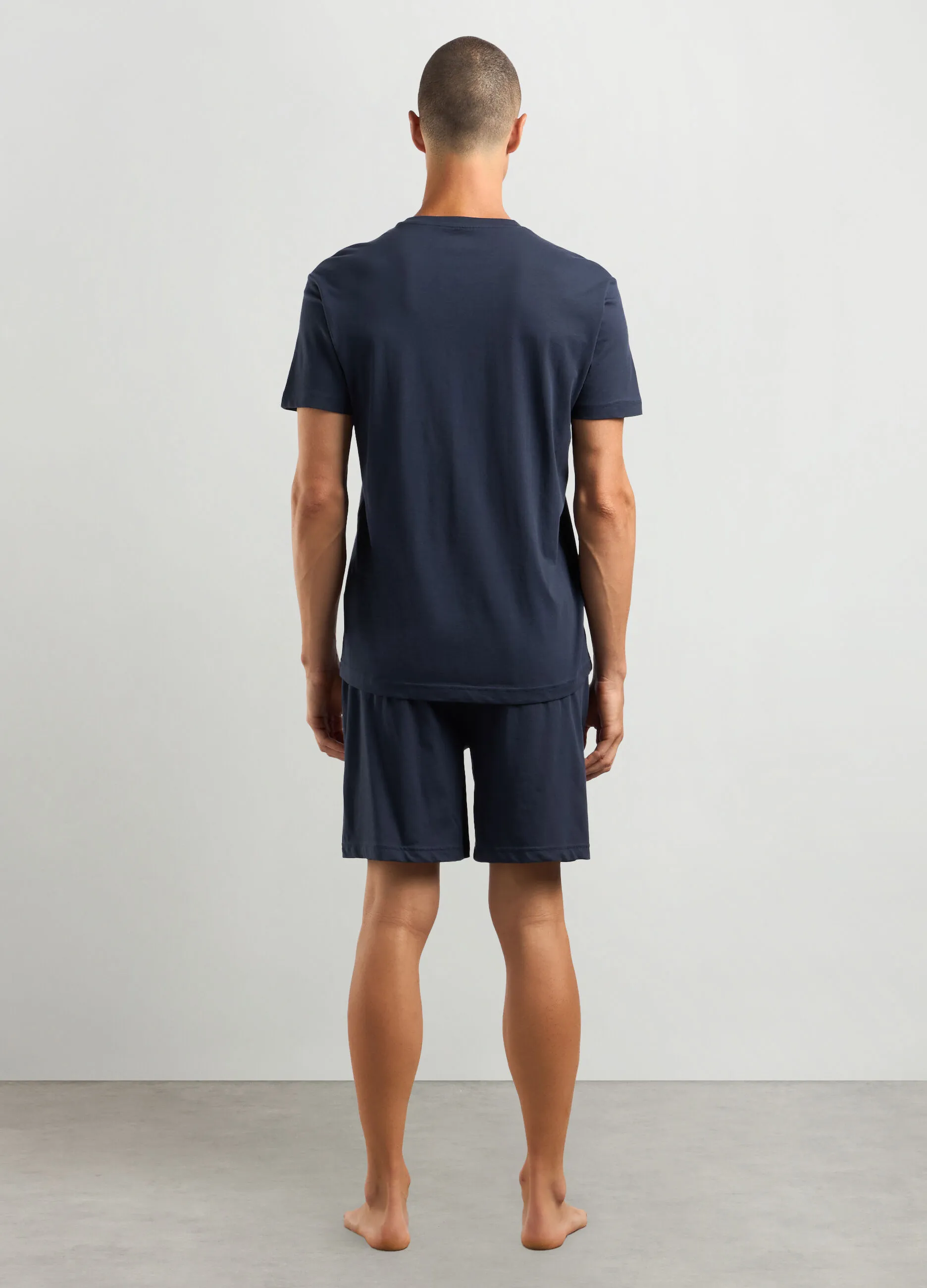 PRIVACY  Set pigiama corto in puro cotone uomo