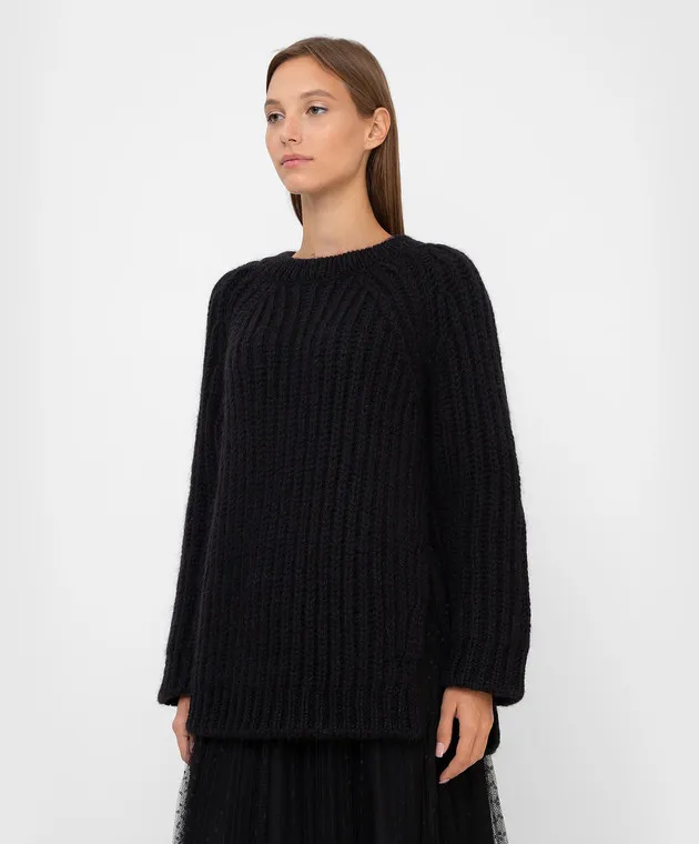 Red Valentino Maglione in lana nera WR0KC11B66N